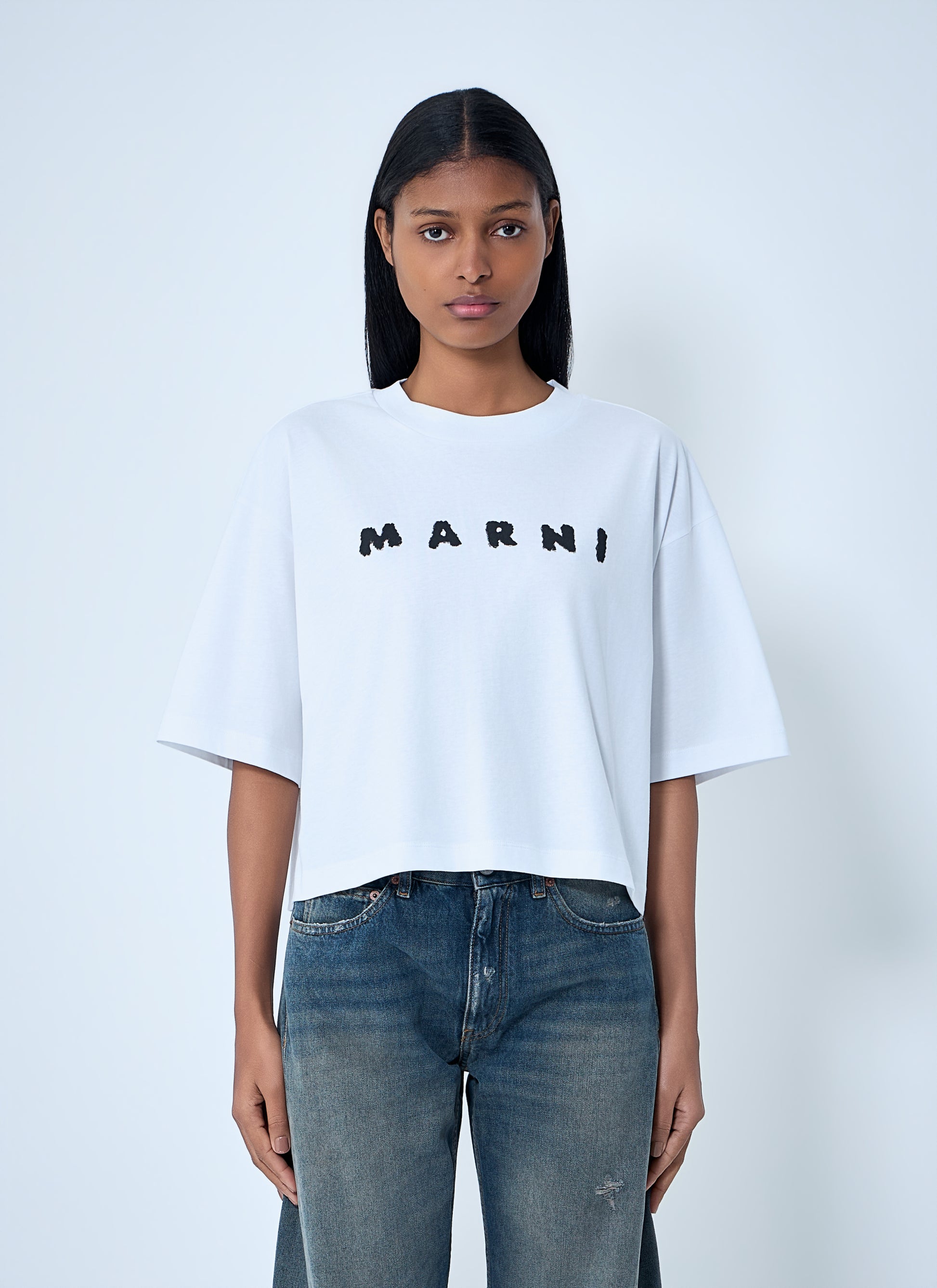 Marni Women Logo Motif T-Shirt MARNI