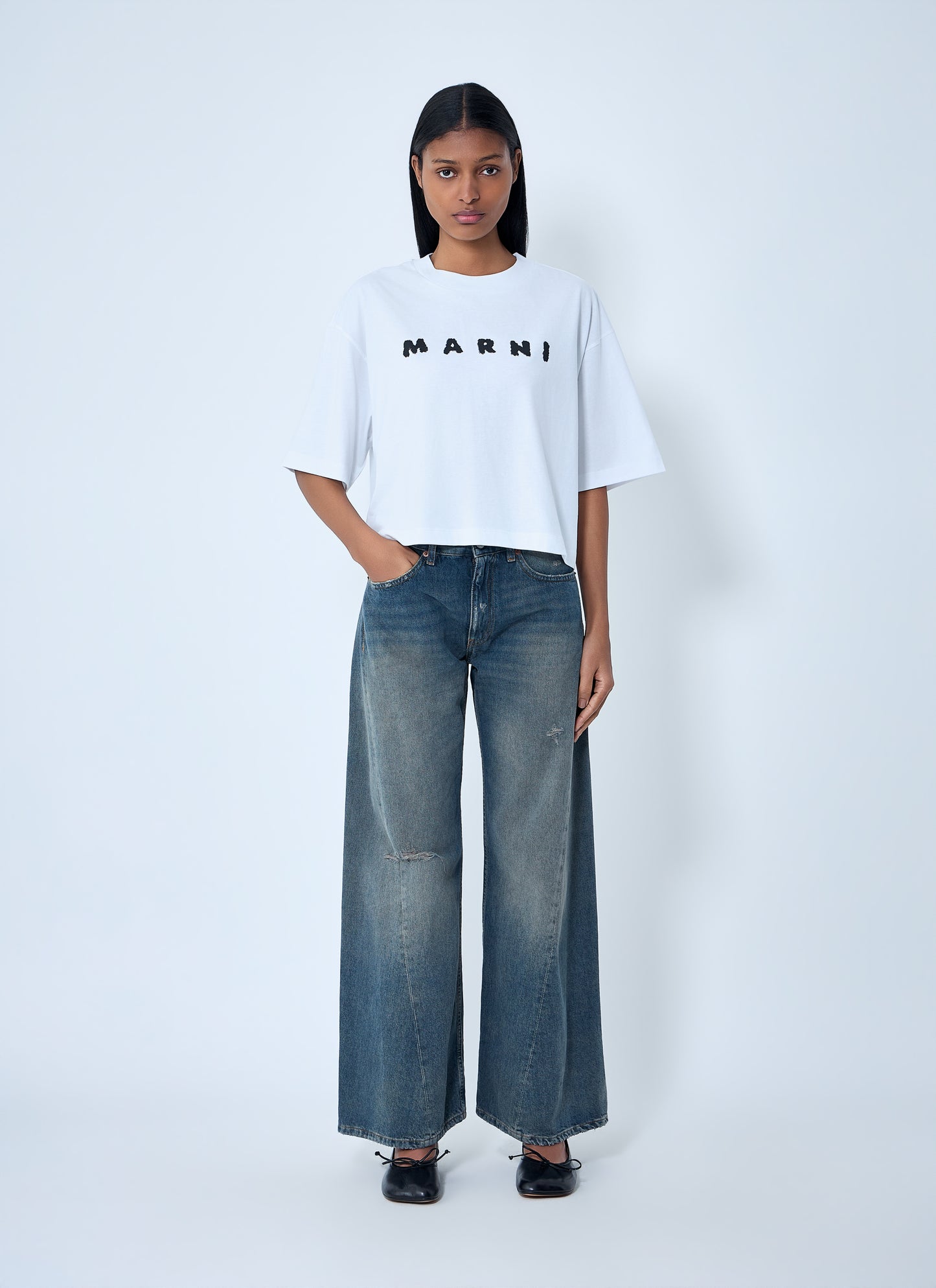 Marni Women Logo Motif T-Shirt MARNI