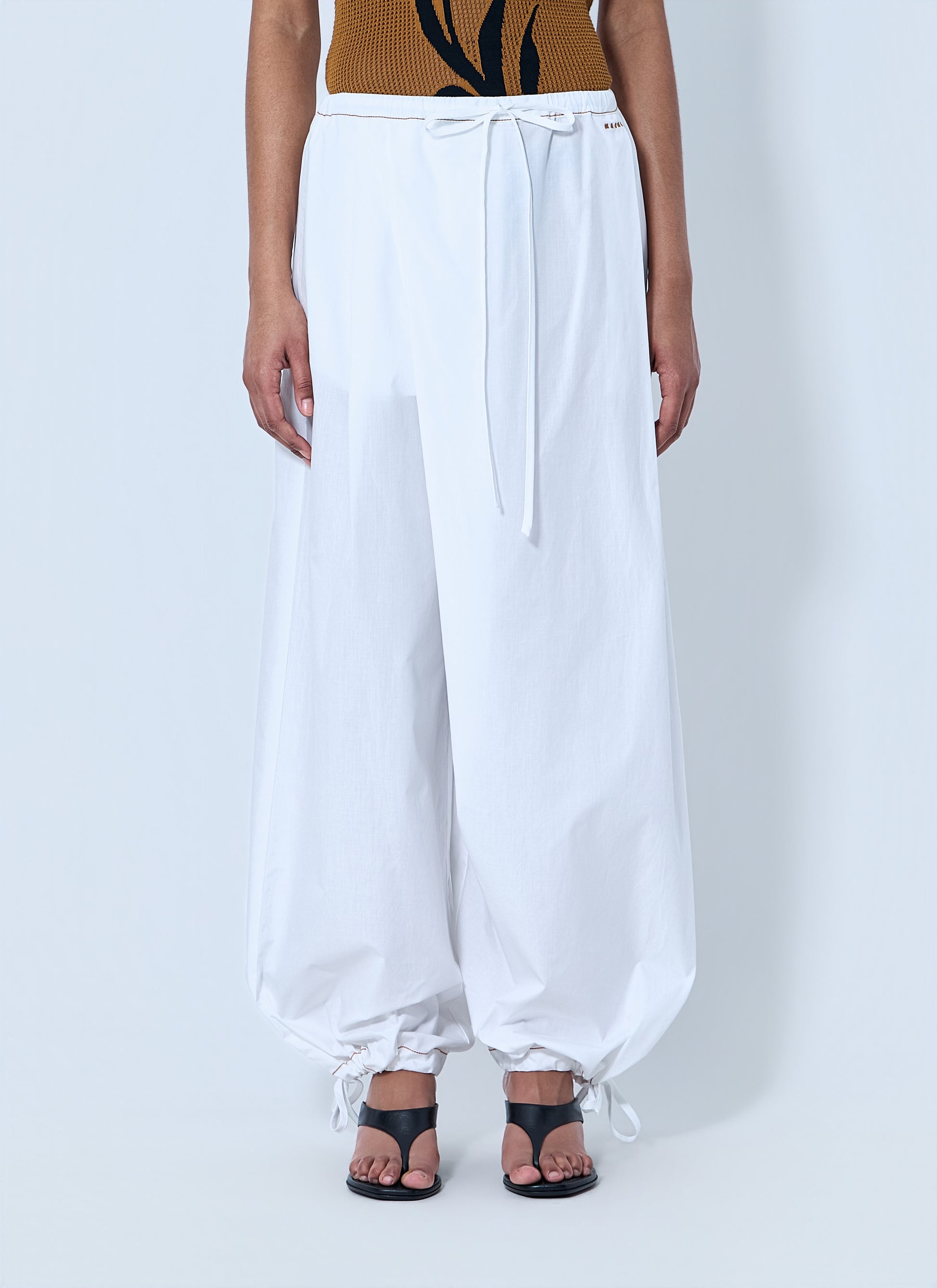 Marni Women Wide-Leg Drawstring Trousers MARNI