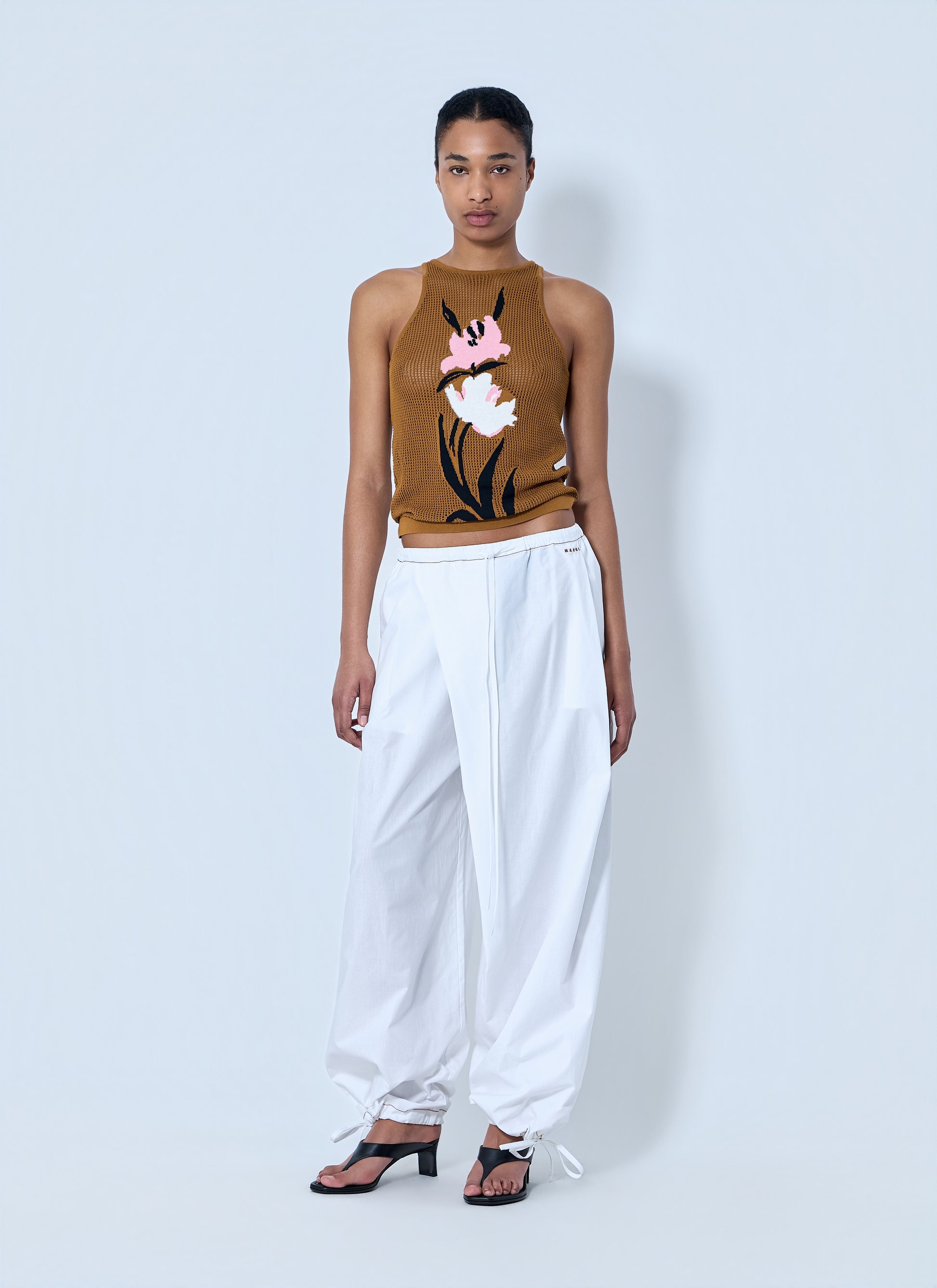 Marni Women Wide-Leg Drawstring Trousers MARNI