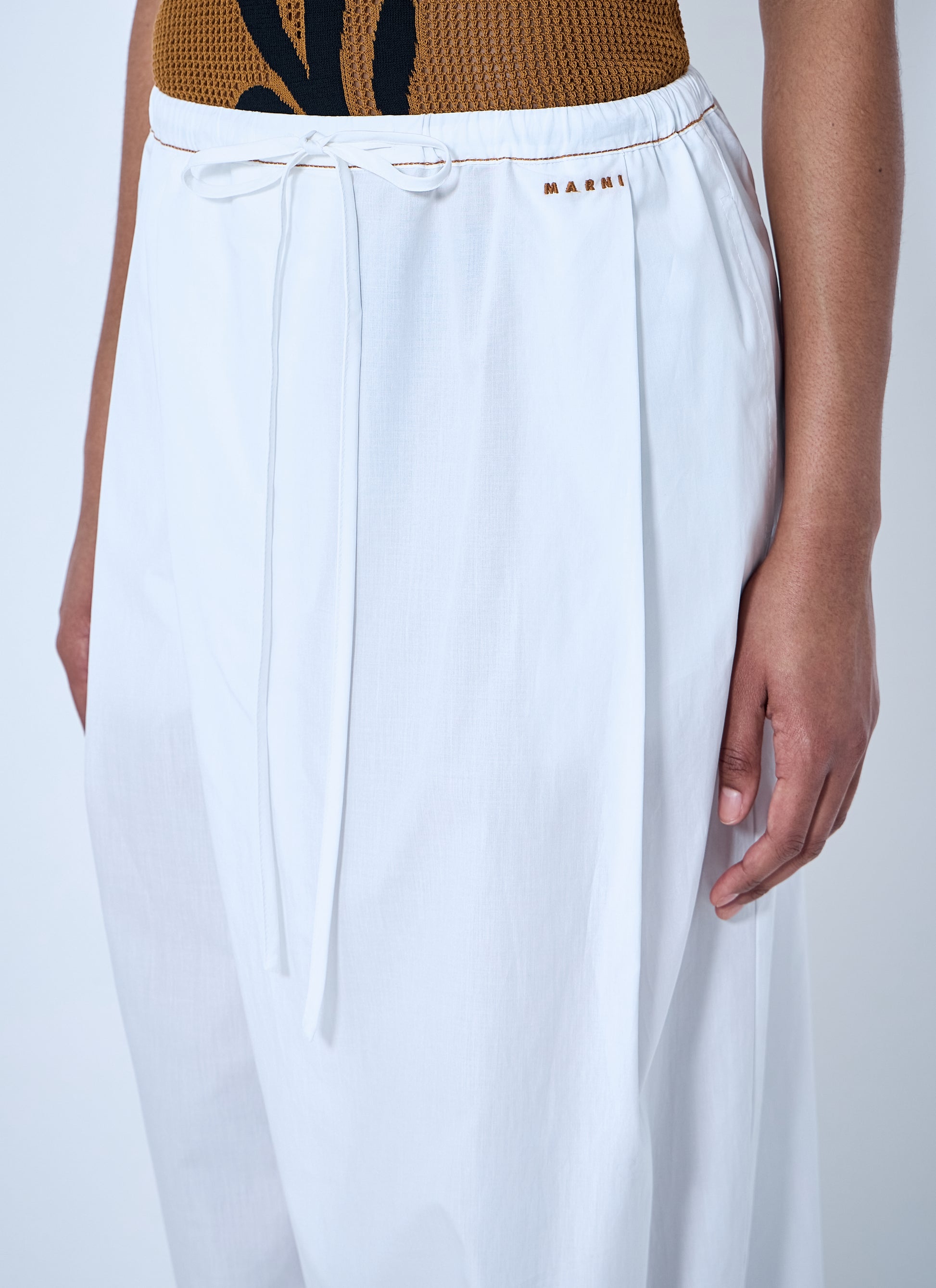 Marni Women Wide-Leg Drawstring Trousers MARNI