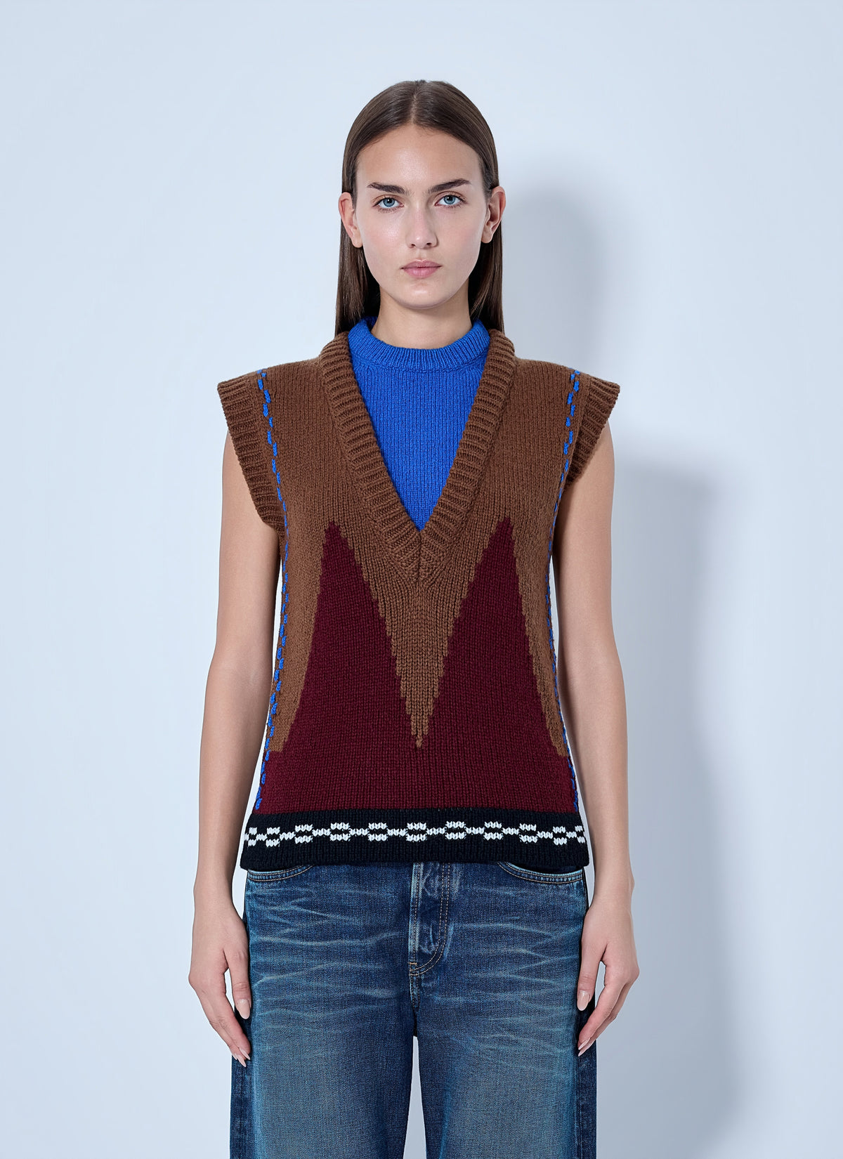 Marni Women Geometric Knit Sleeveless Vest MARNI