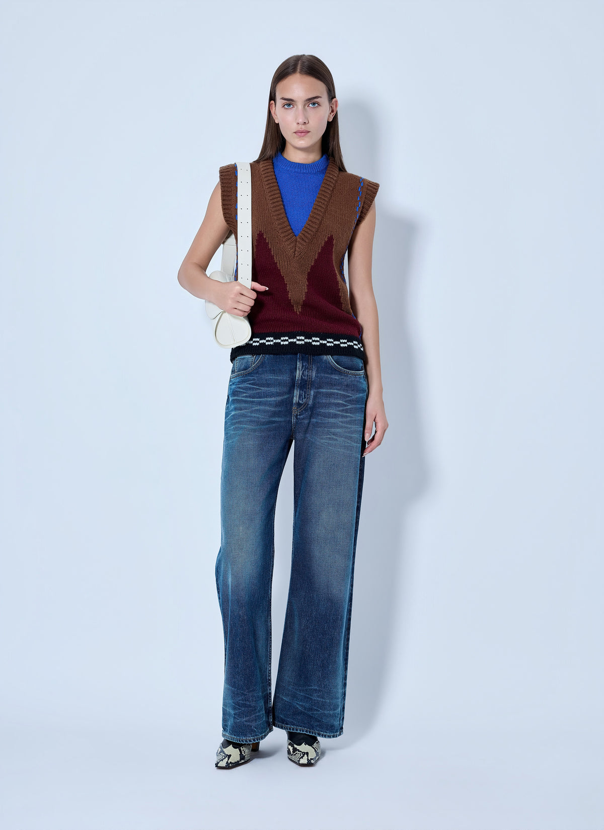 Marni Women Geometric Knit Sleeveless Vest MARNI