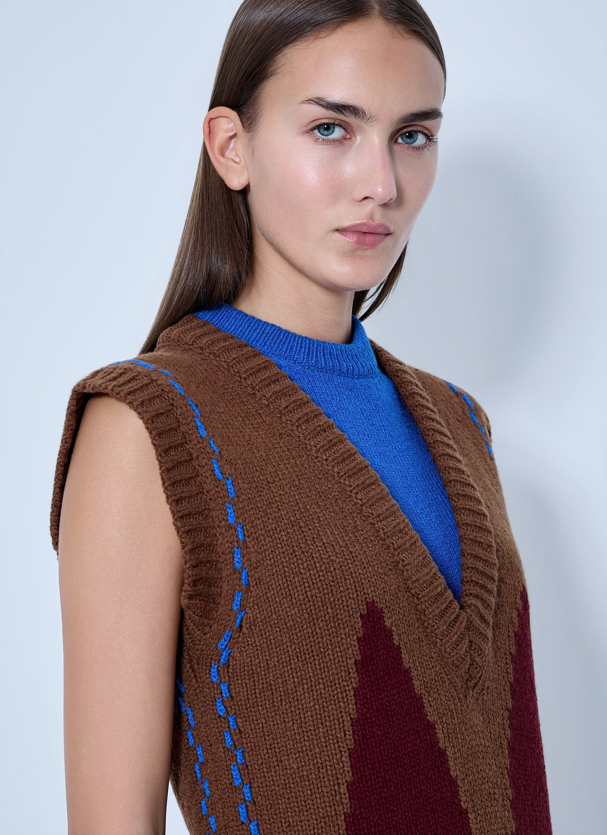 Marni Women Geometric Knit Sleeveless Vest MARNI