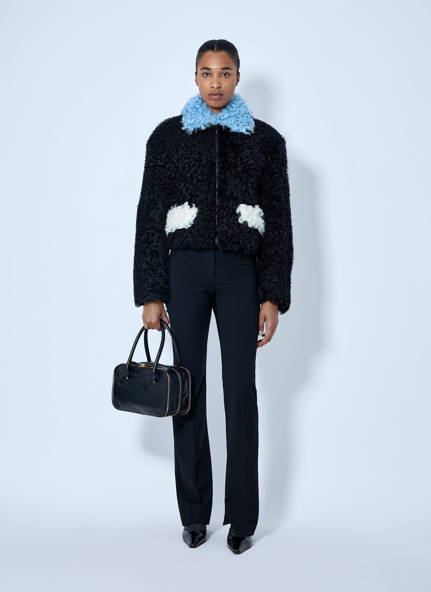 Marni Women Curly Shearling Jacket MARNI