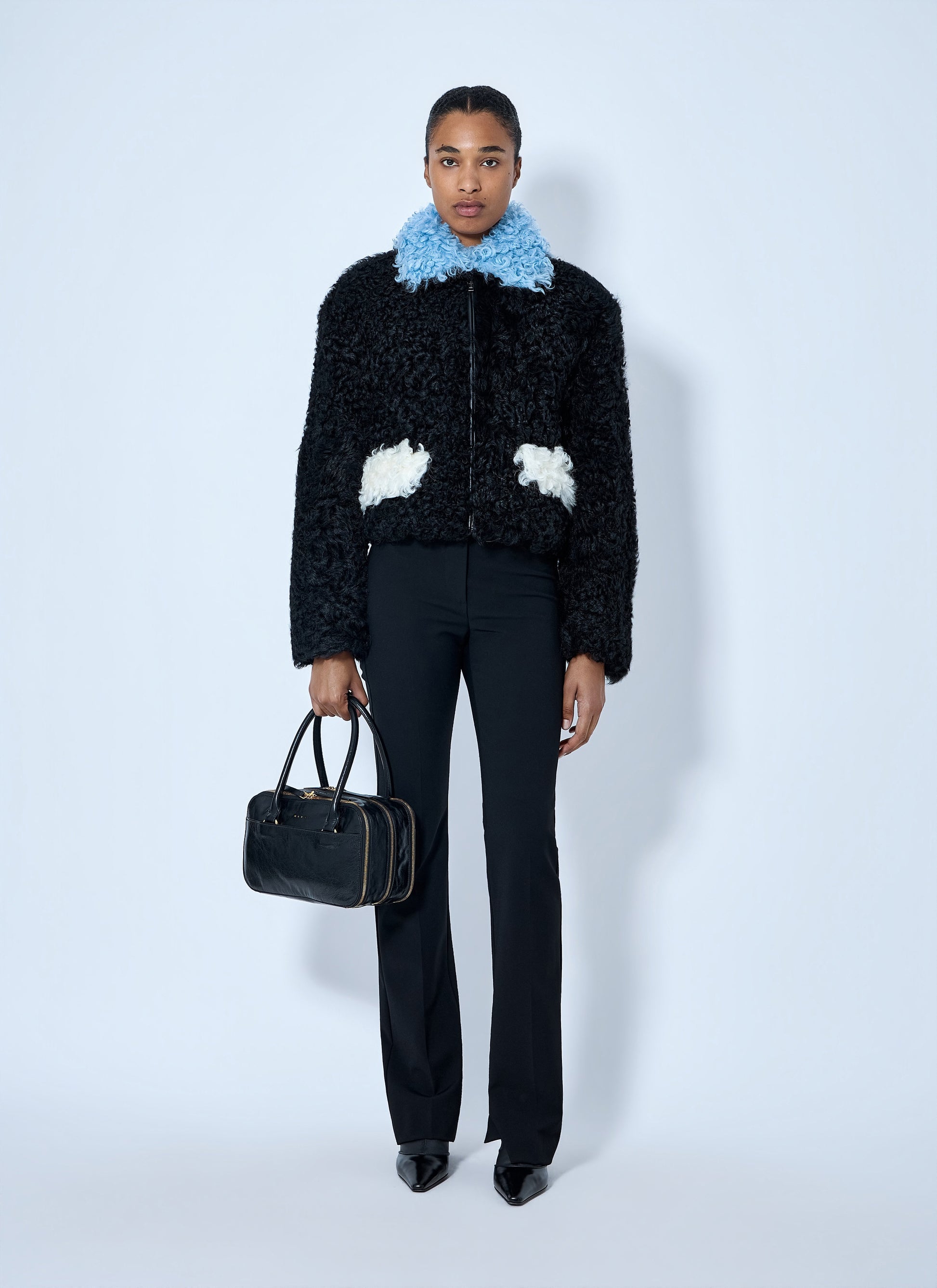 Marni Women Curly Shearling Jacket MARNI