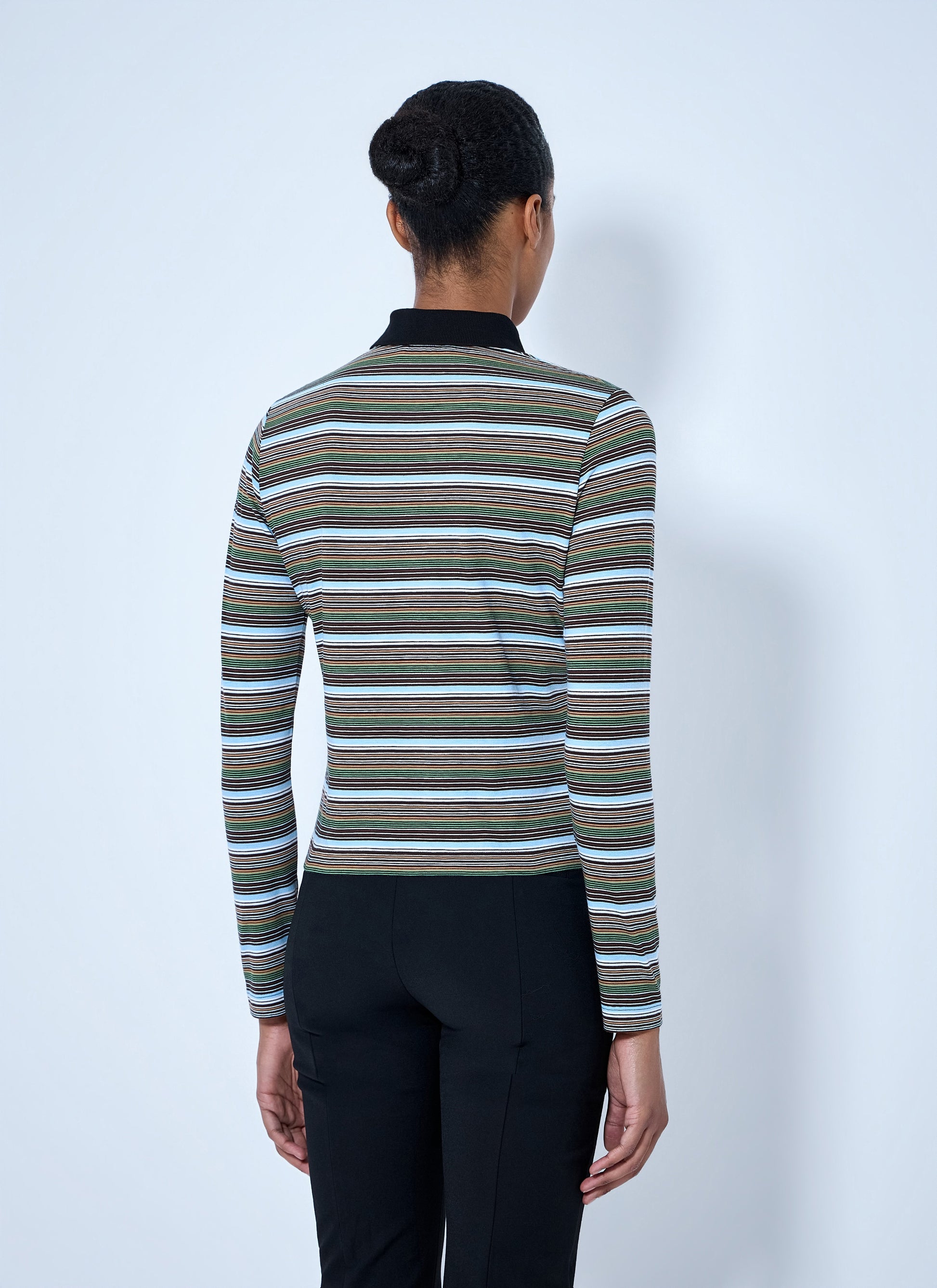 Marni Women Striped Long Sleeve Polo Shirt MARNI