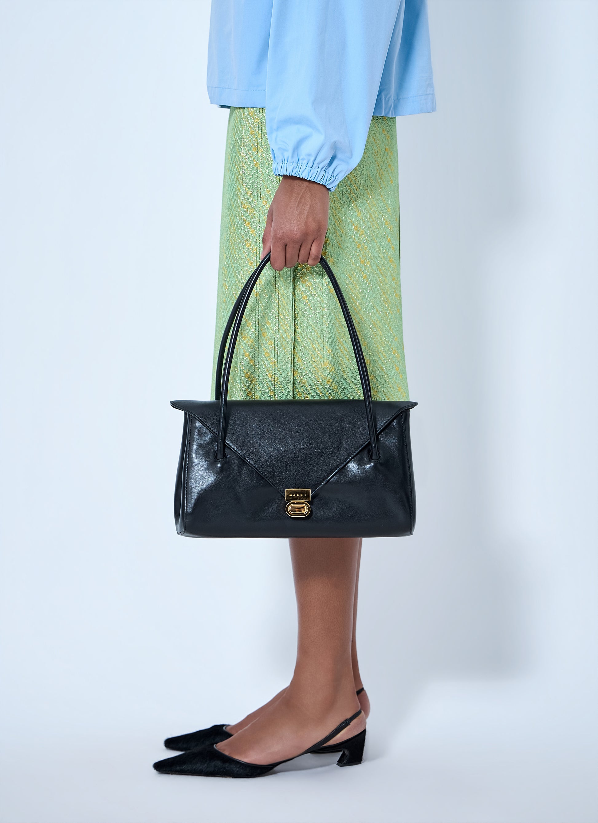 Marni Women East West Flap Closure Shoulder Bag MARNI