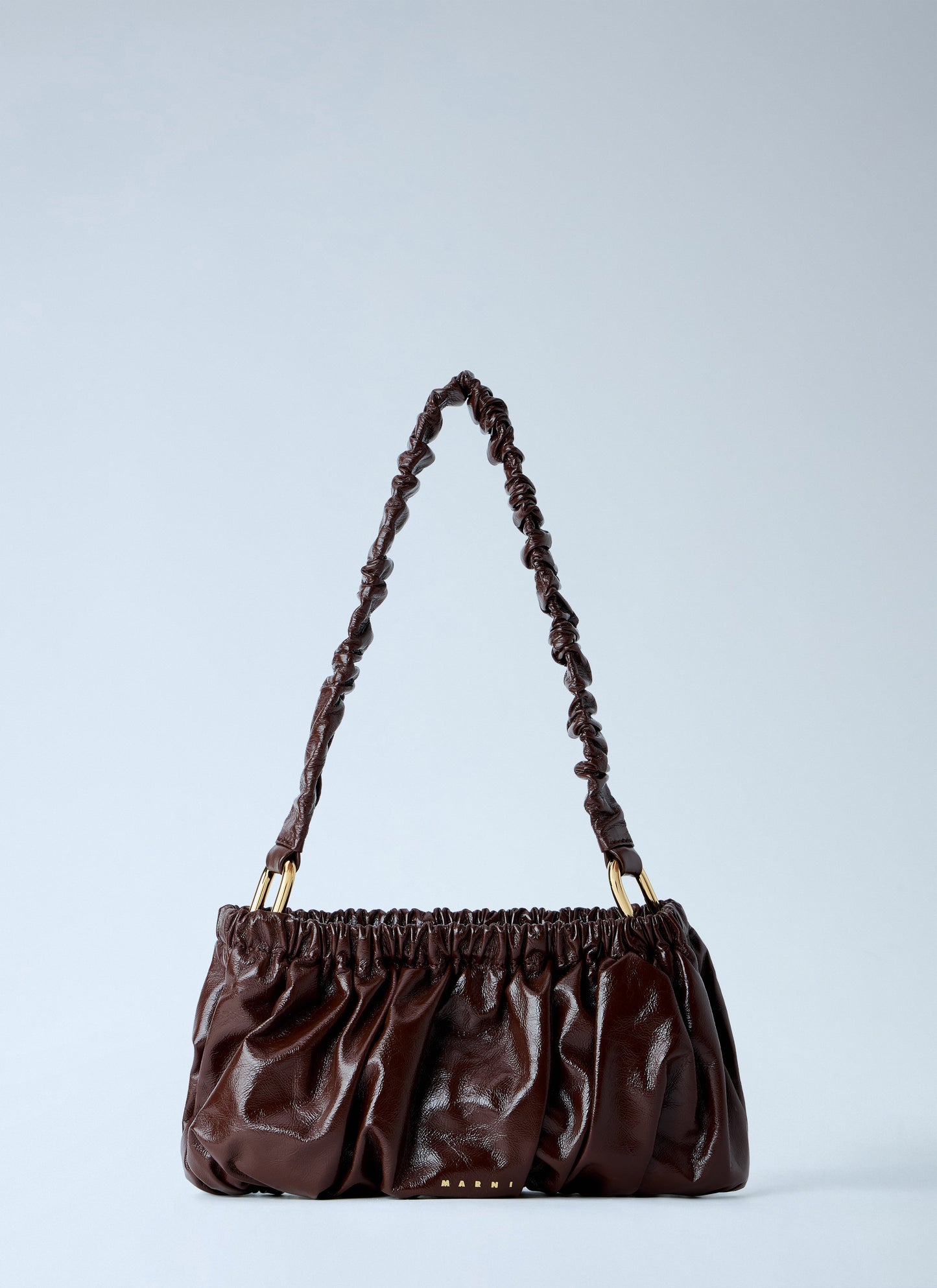 Marni Women Ruched Leather Shoulder Bag MARNI