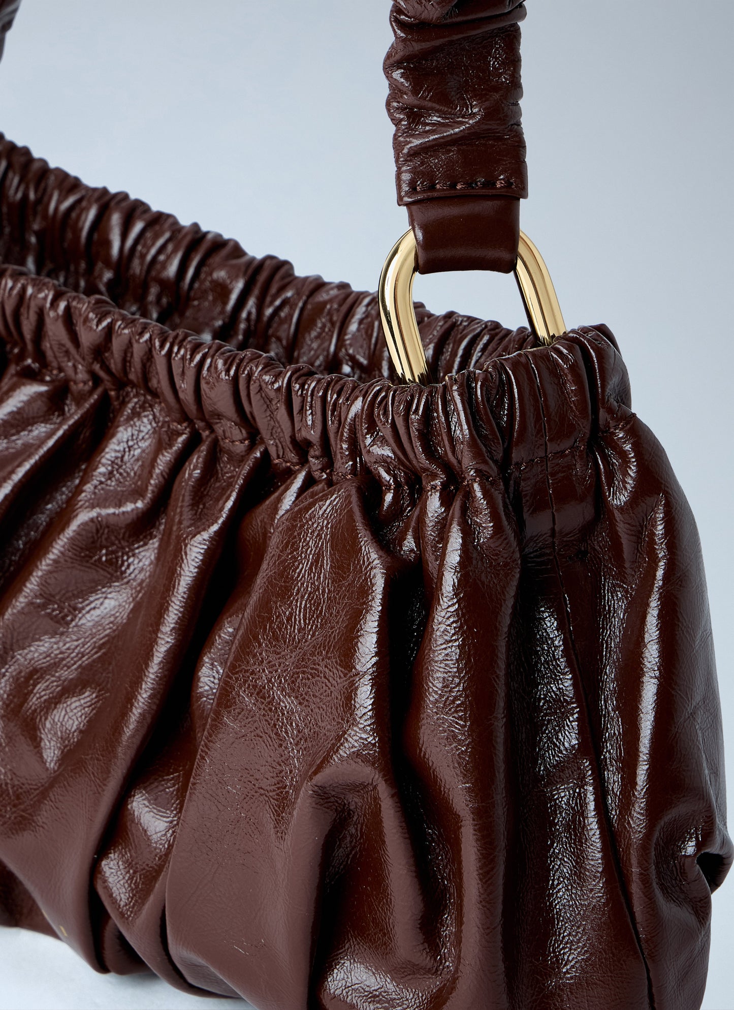Marni Women Ruched Leather Shoulder Bag MARNI