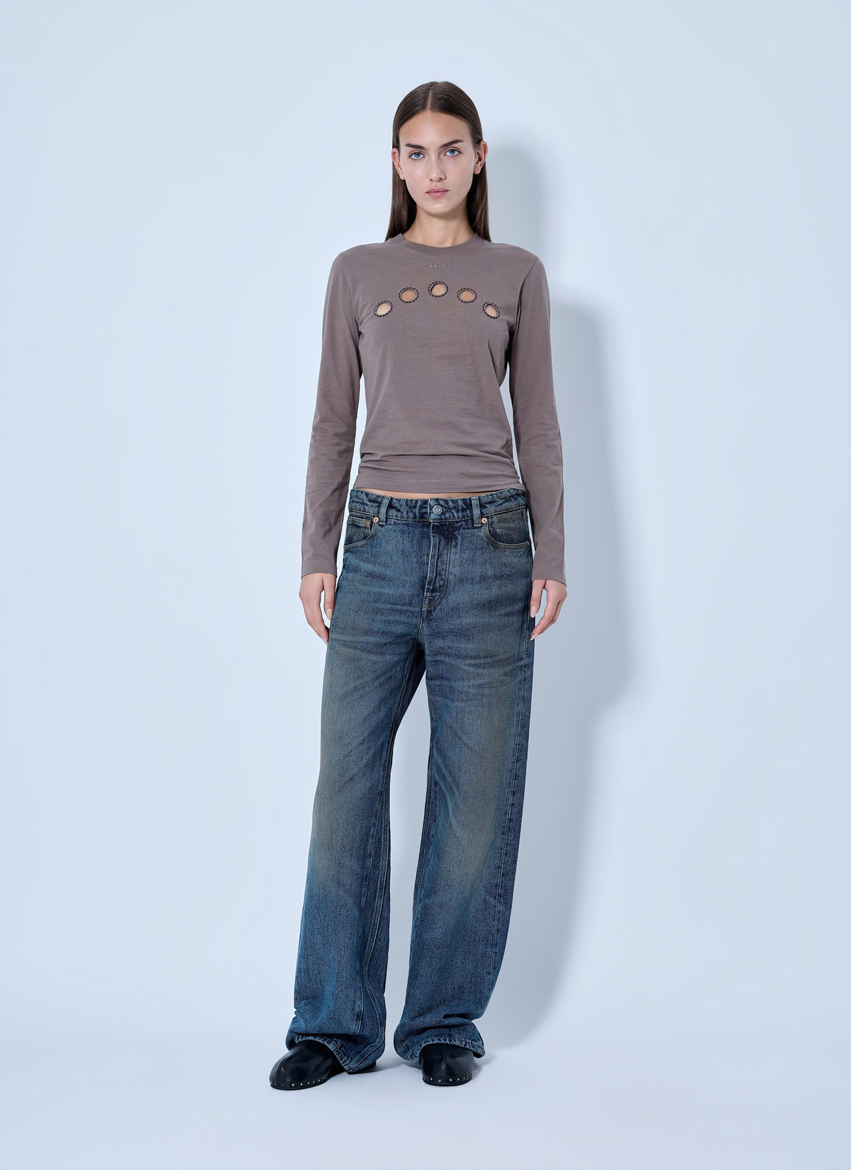 Marni Women Cut-Out Detail Long Sleeve Top MARNI
