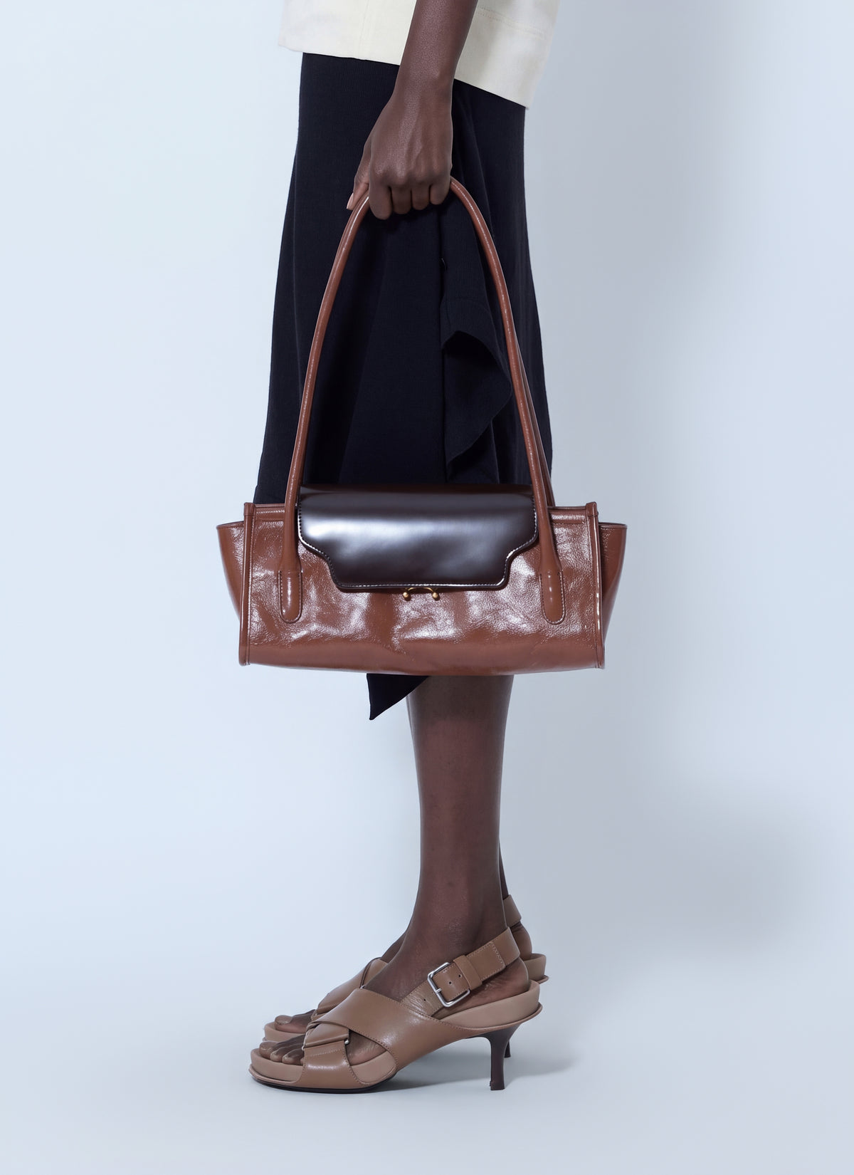 Marni Women Trunkette Leather Shoulder Bag MARNI