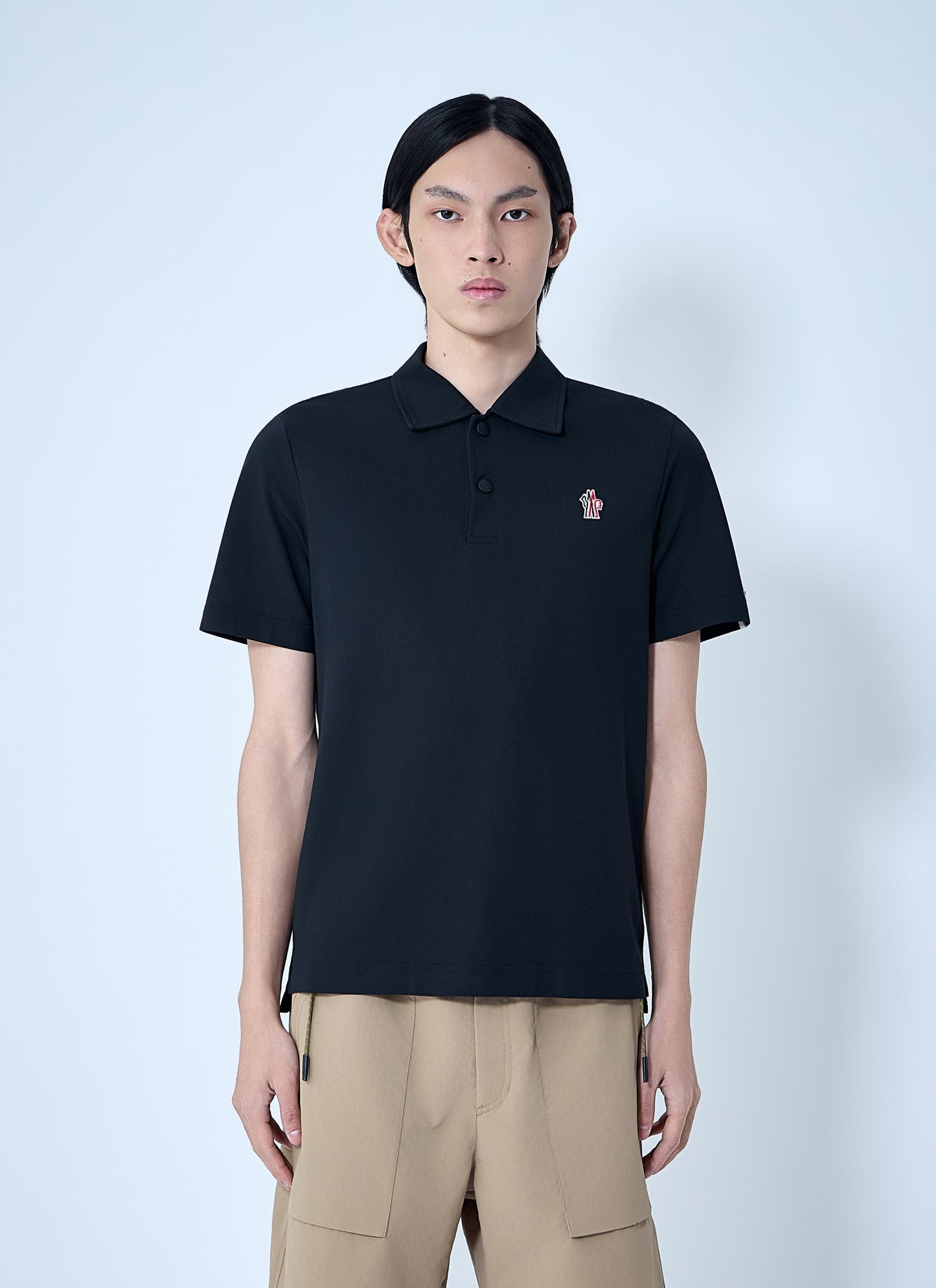 Moncler Grenoble Men Embroidered Logo Polo Shirt MONCLER GRENOBLE