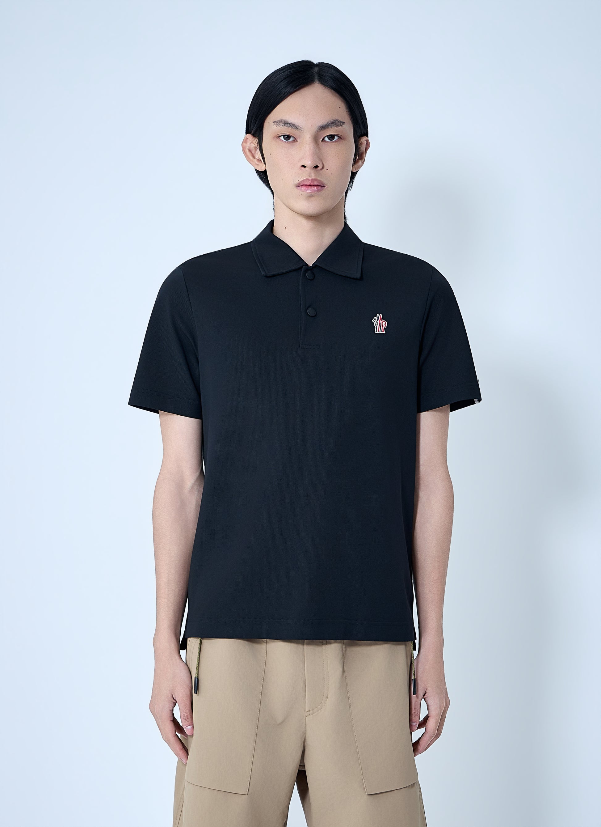 Moncler Grenoble Men Embroidered Logo Polo Shirt MONCLER GRENOBLE