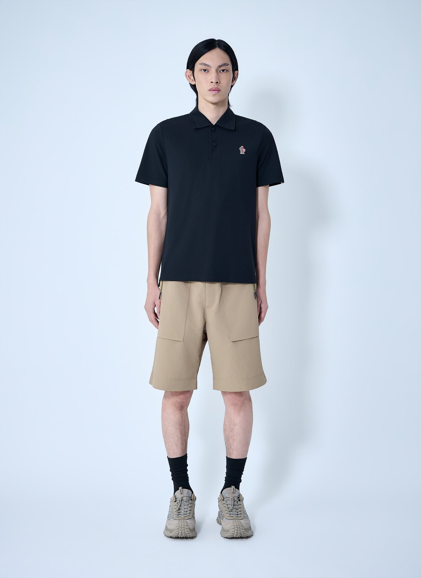 Moncler Grenoble Men Embroidered Logo Polo Shirt MONCLER GRENOBLE