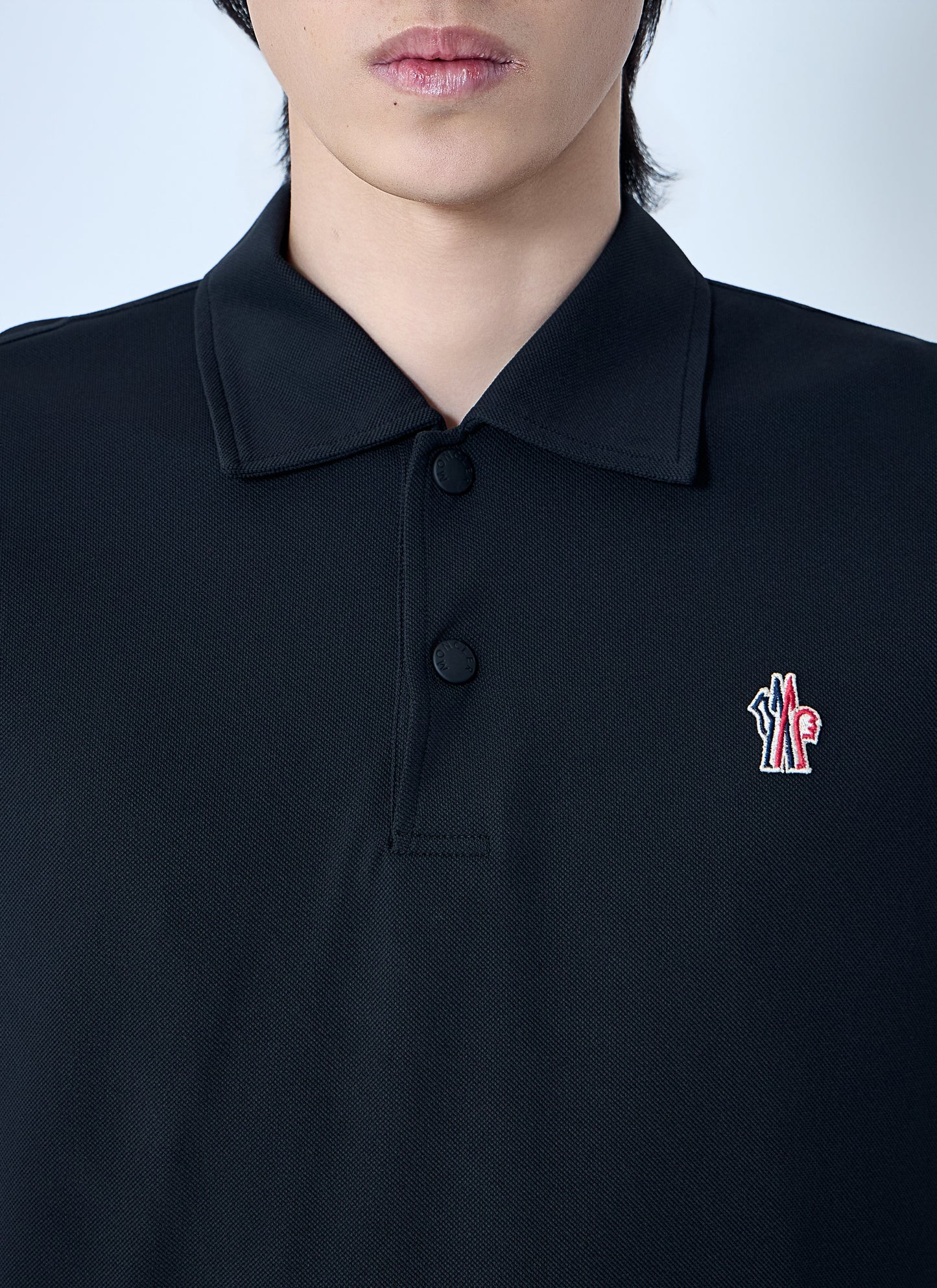 Moncler Grenoble Men Embroidered Logo Polo Shirt MONCLER GRENOBLE