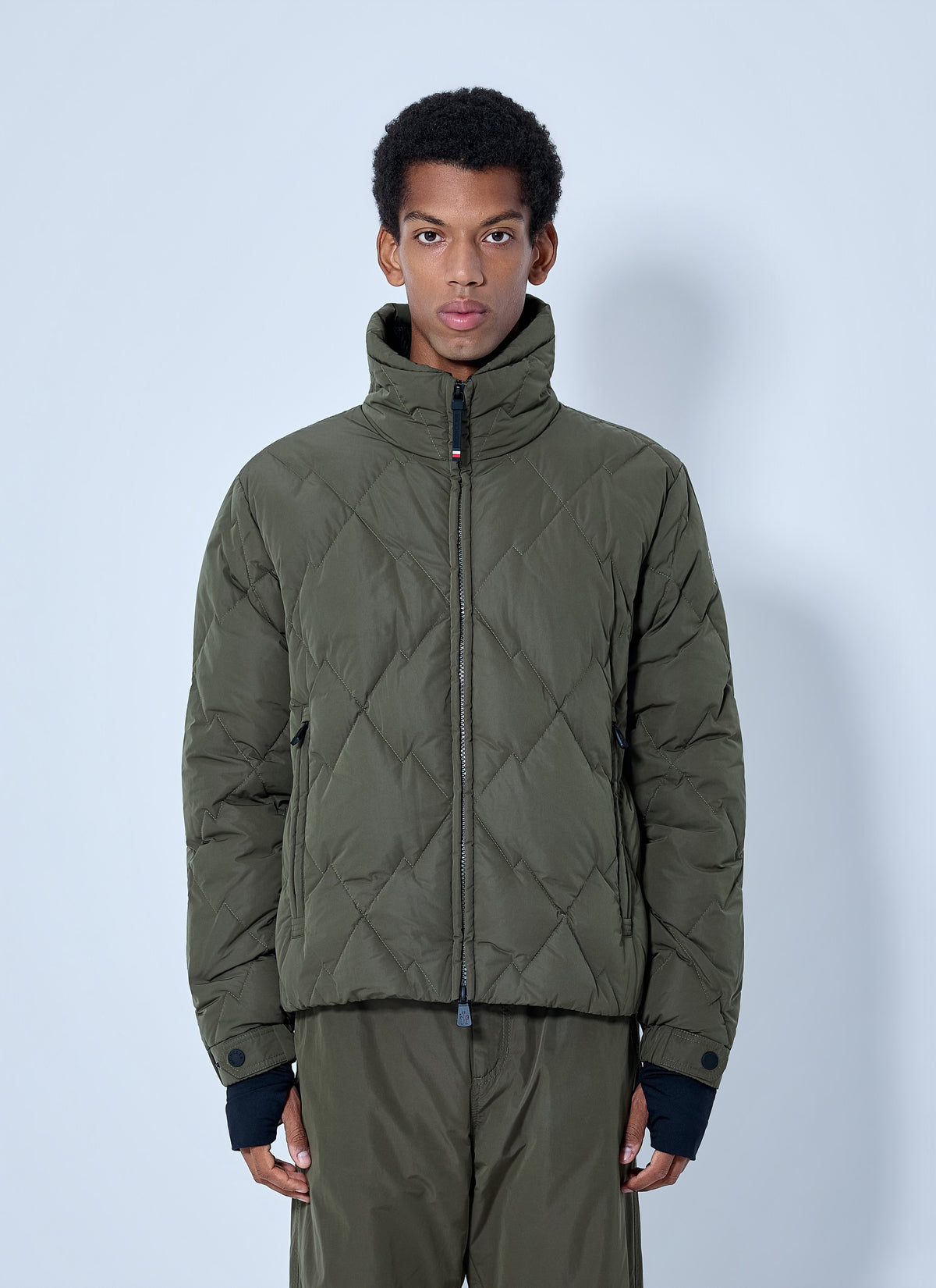 Moncler Grenoble Men Bramans Diamond Quilted Short Down Jacket MONCLER GRENOBLE