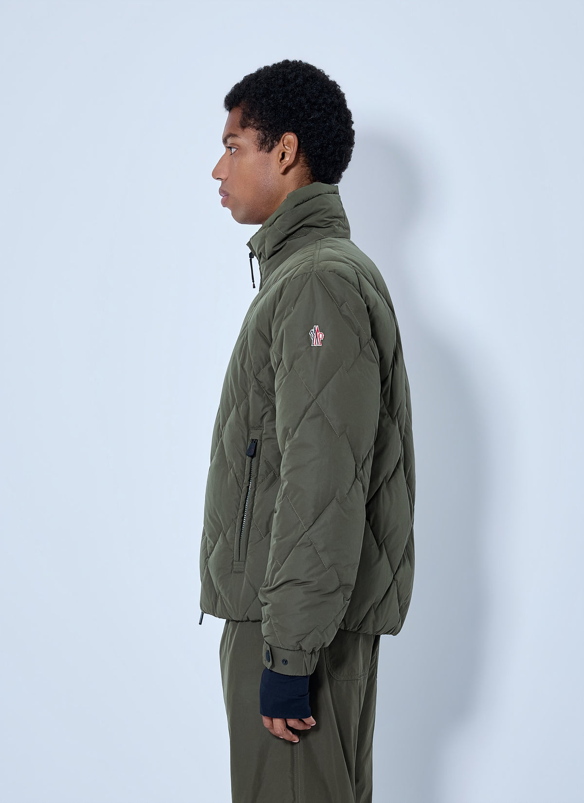 Moncler Grenoble Men Bramans Diamond Quilted Short Down Jacket MONCLER GRENOBLE