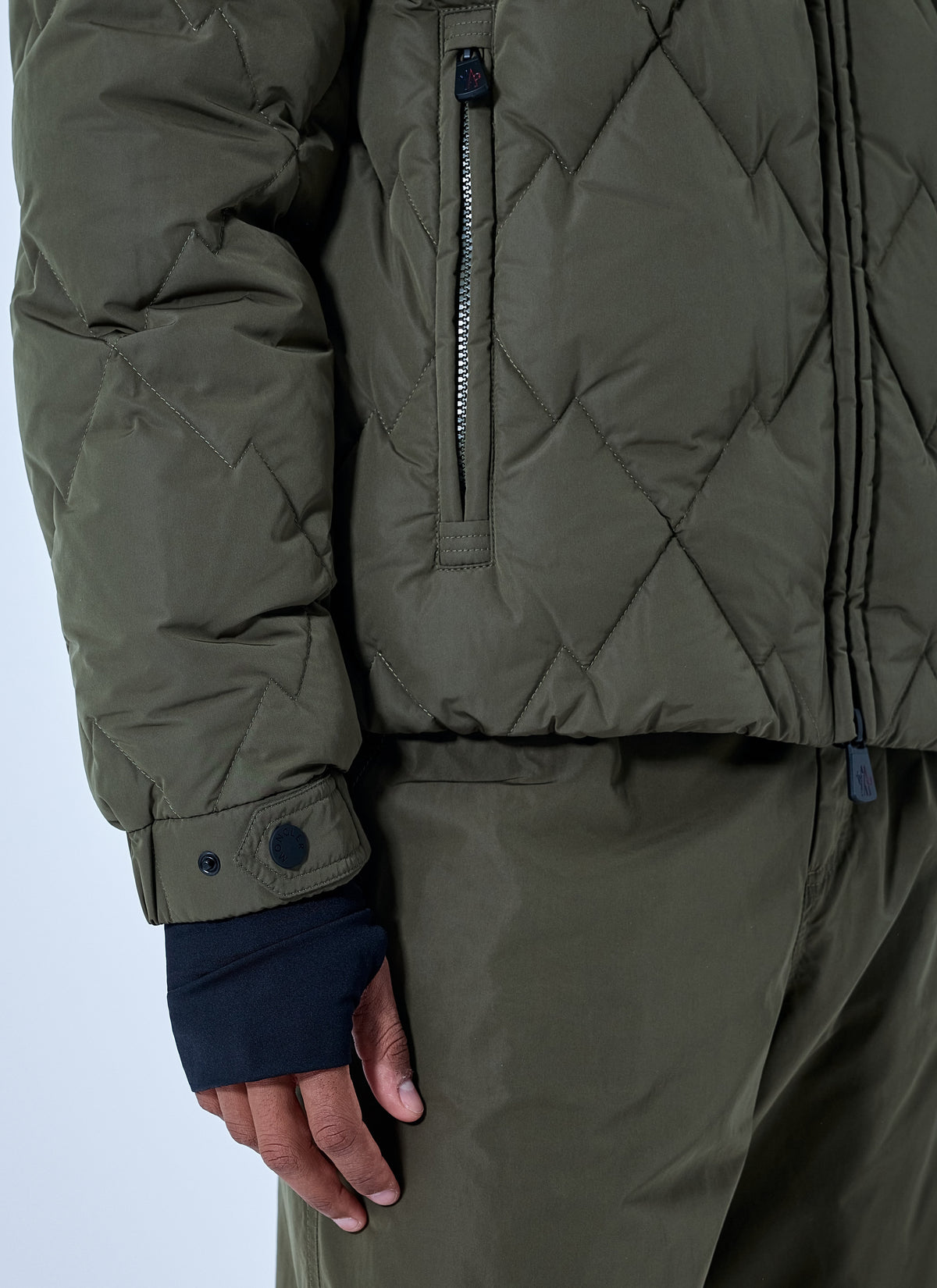Moncler Grenoble Men Bramans Diamond Quilted Short Down Jacket MONCLER GRENOBLE