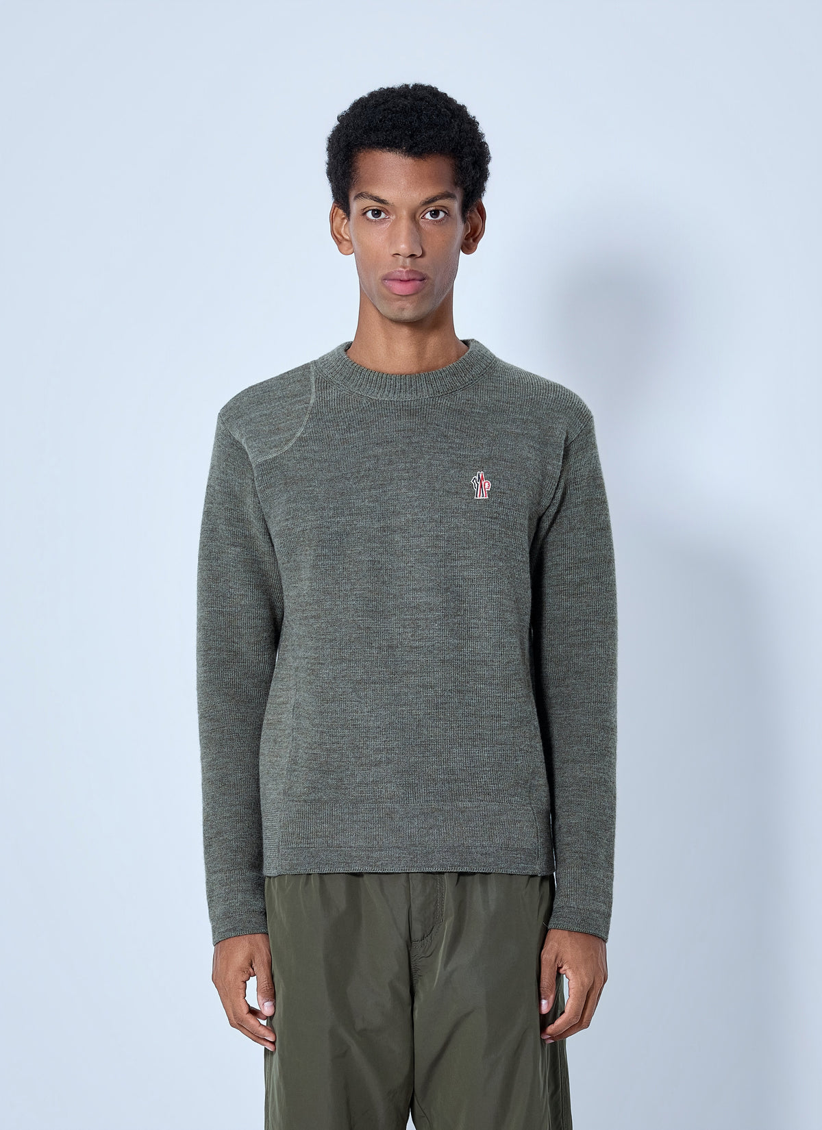 Moncler Grenoble Men Wool Crew Neck Sweater MONCLER GRENOBLE