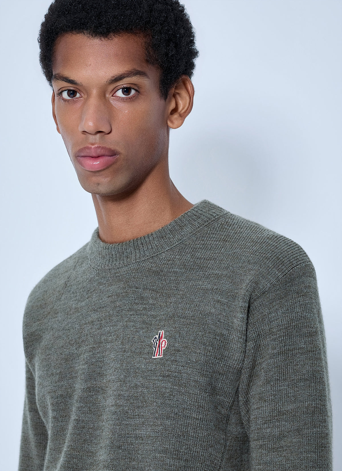 Moncler Grenoble Men Wool Crew Neck Sweater MONCLER GRENOBLE