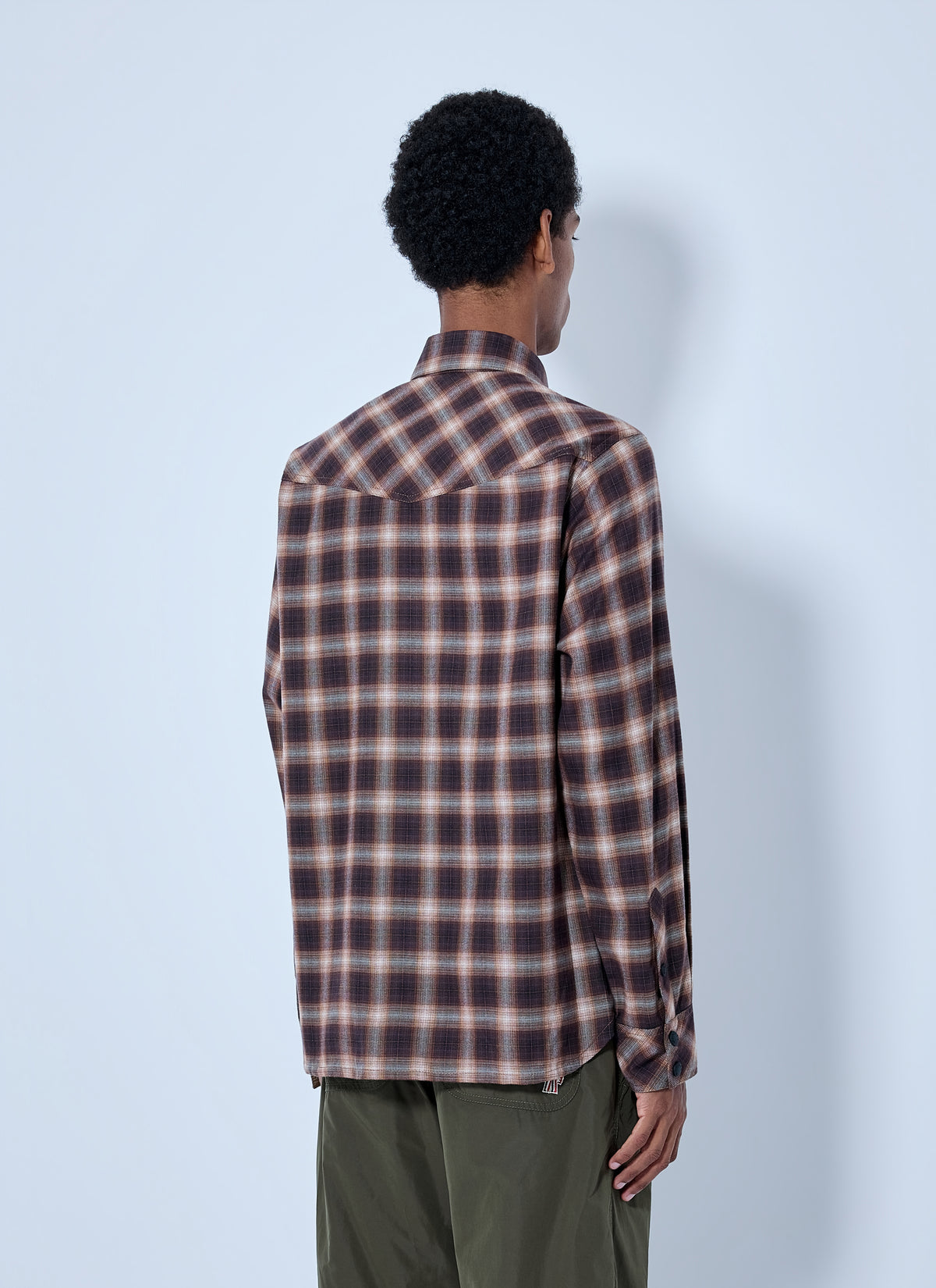 Moncler Grenoble Men Checked Long Sleeve Shirt MONCLER GRENOBLE