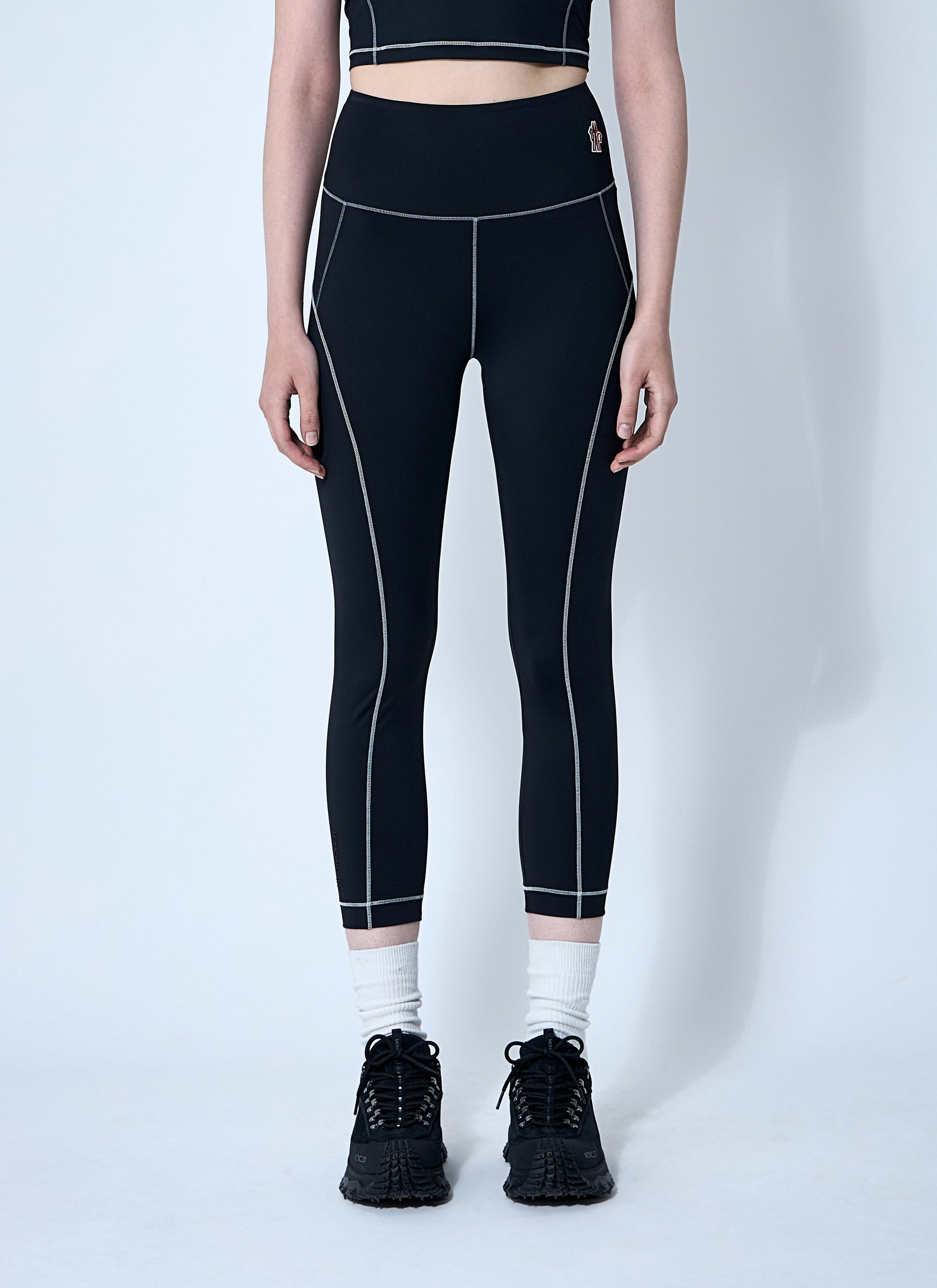 Moncler Grenoble Women Logo Patch Leggings MONCLER GRENOBLE