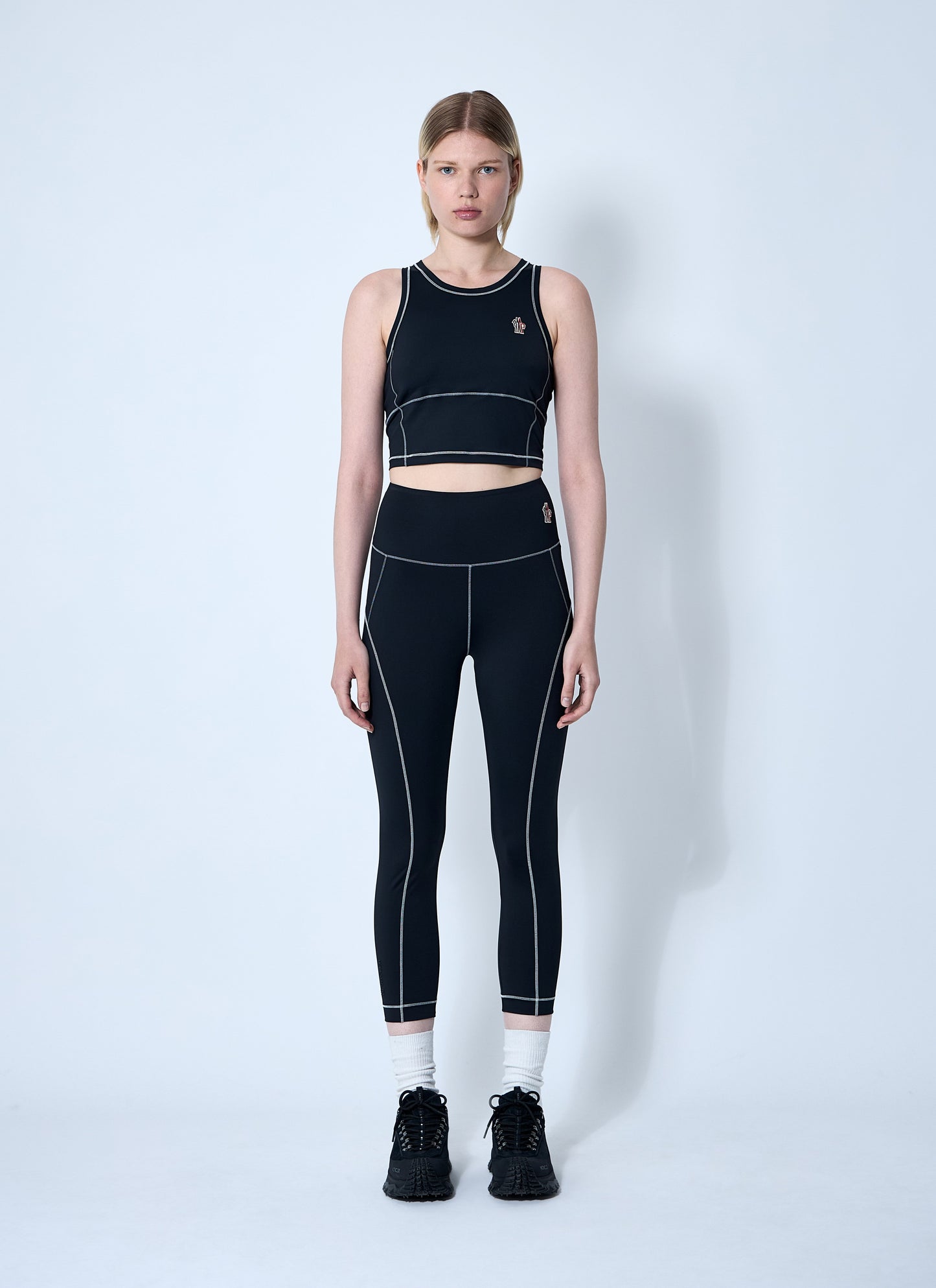 Moncler Grenoble Women Logo Patch Leggings MONCLER GRENOBLE