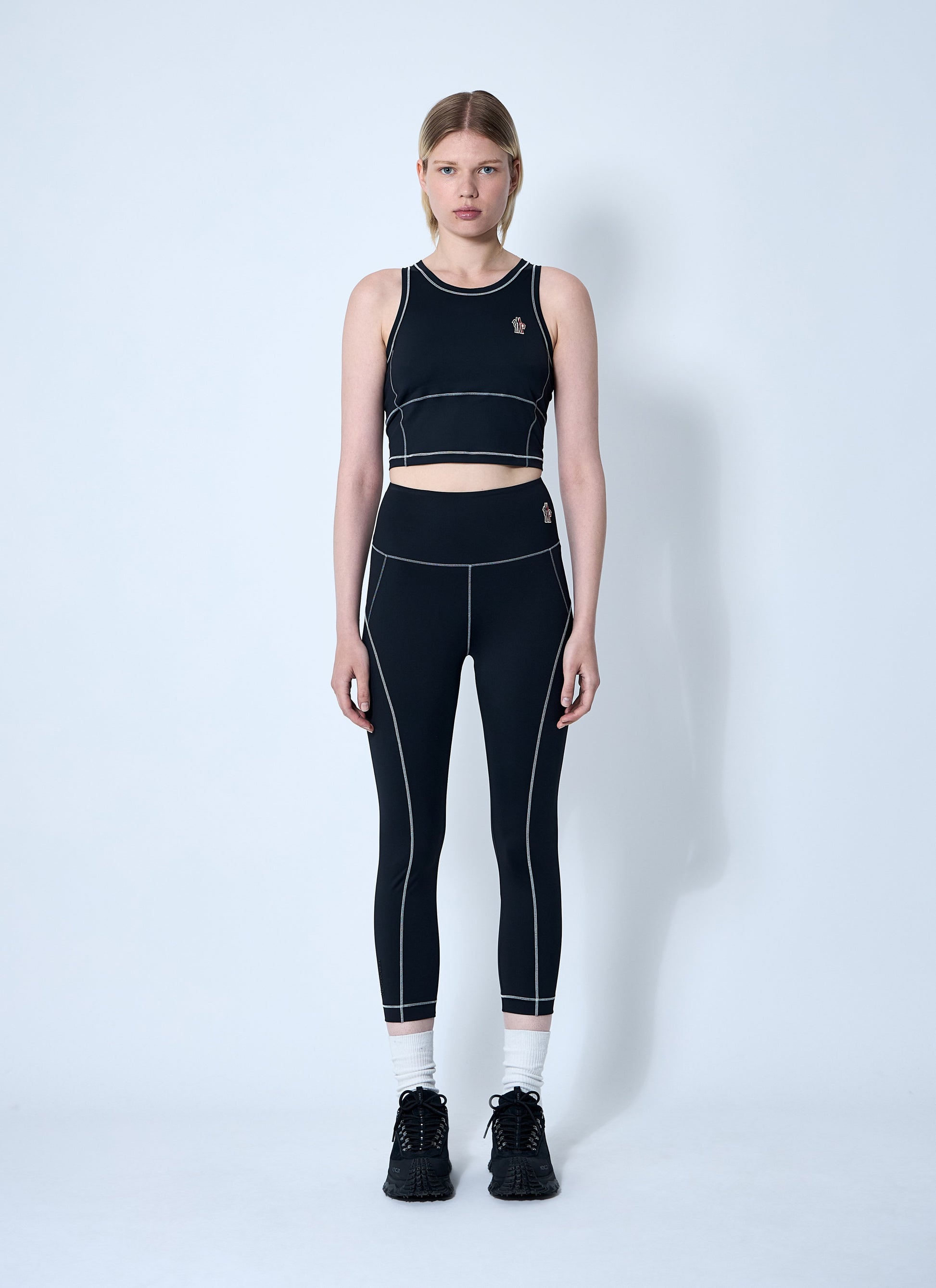 Moncler Grenoble Women Logo Patch Leggings MONCLER GRENOBLE