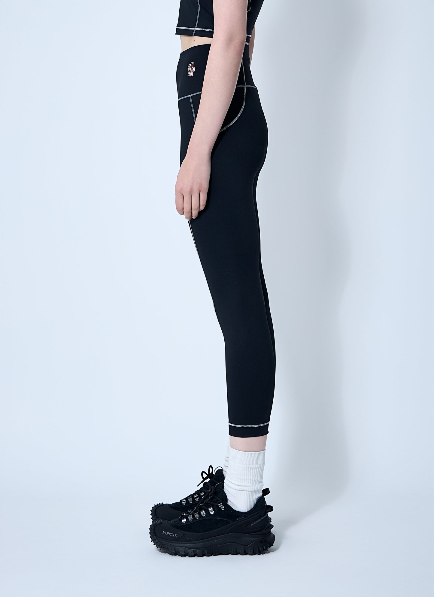 Moncler Grenoble Women Logo Patch Leggings MONCLER GRENOBLE