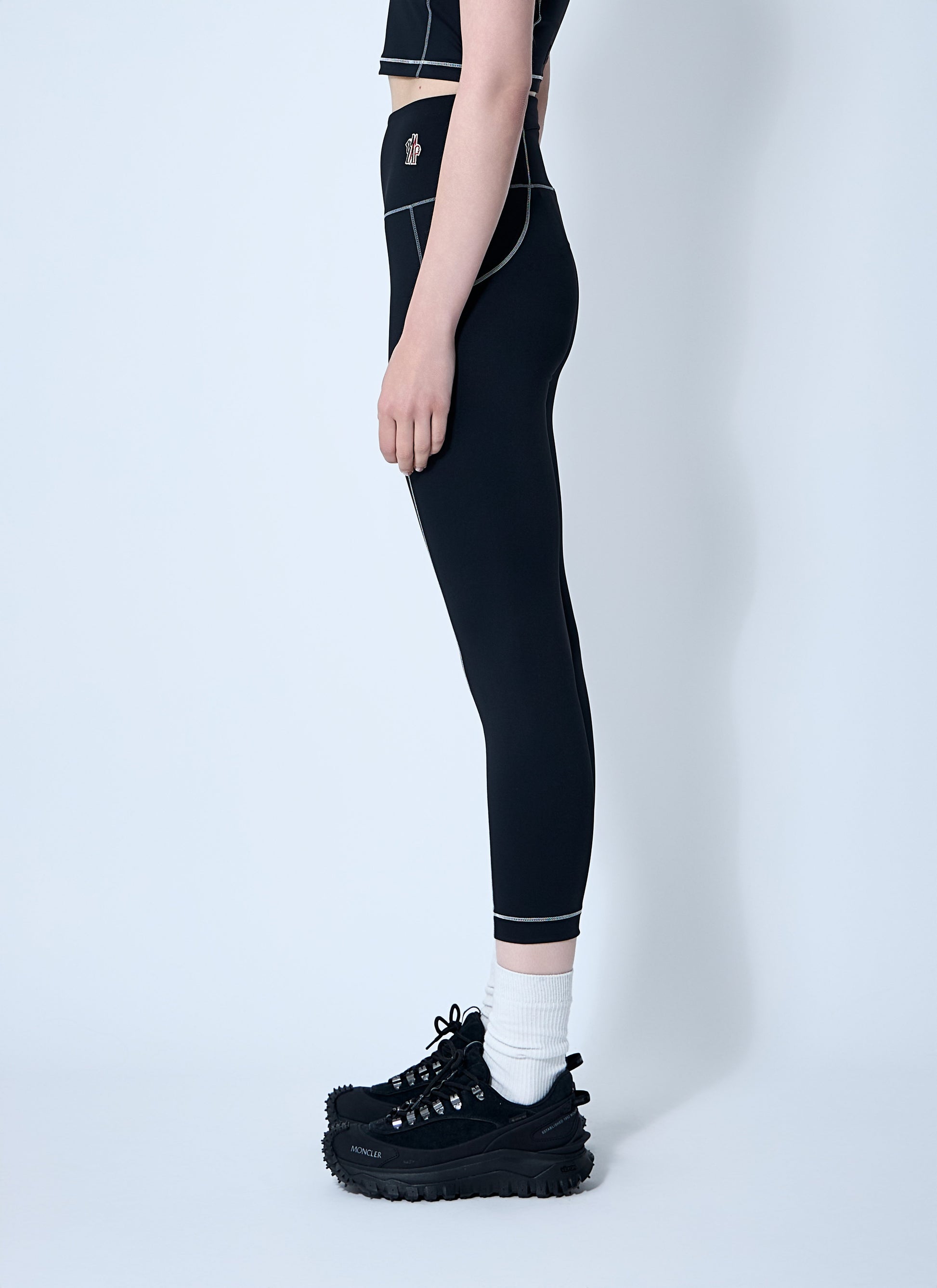 Moncler Grenoble Women Logo Patch Leggings MONCLER GRENOBLE