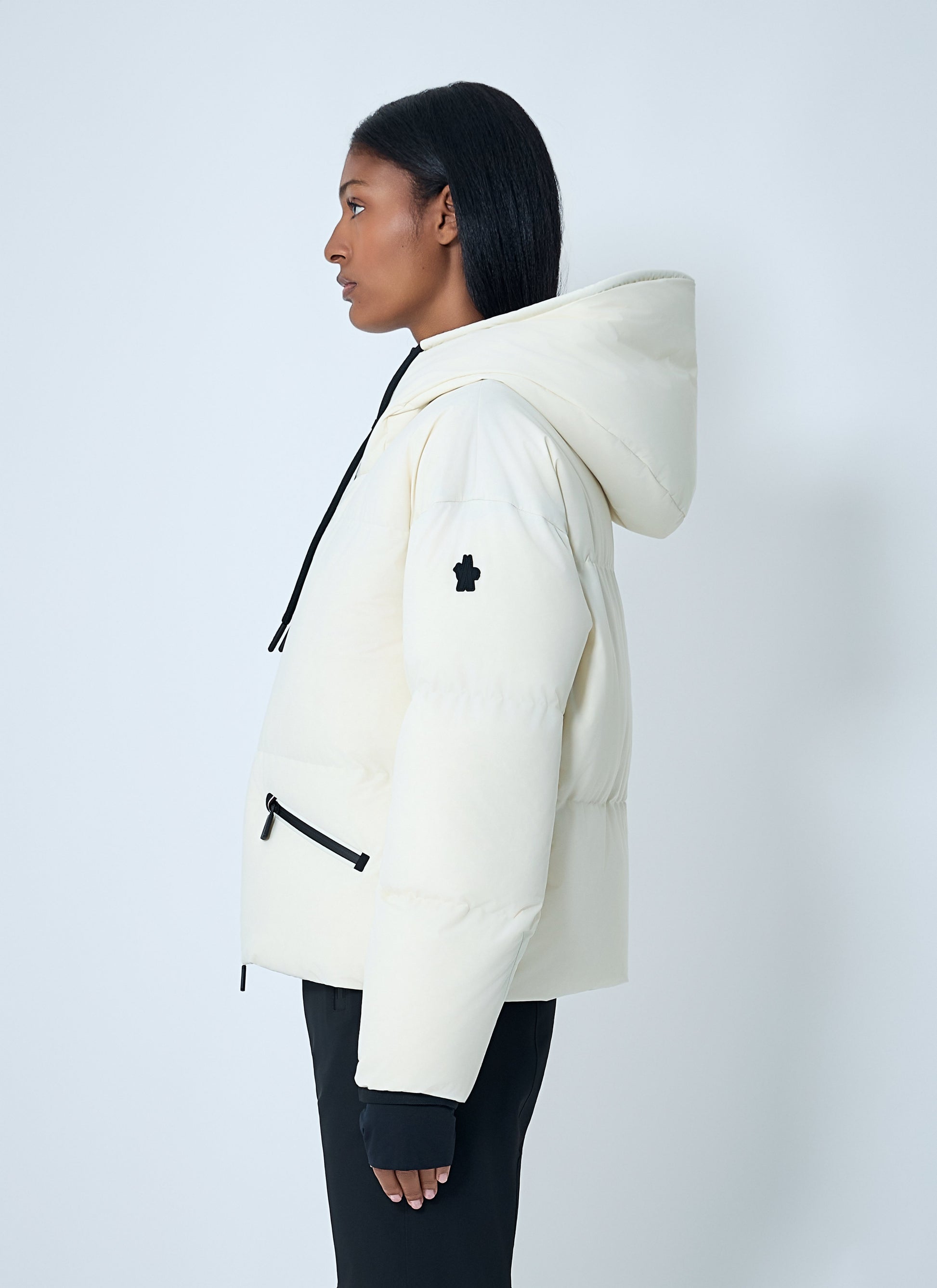 Moncler Grenoble Women Allesaz Hooded Short Down Jacket MONCLER GRENOBLE