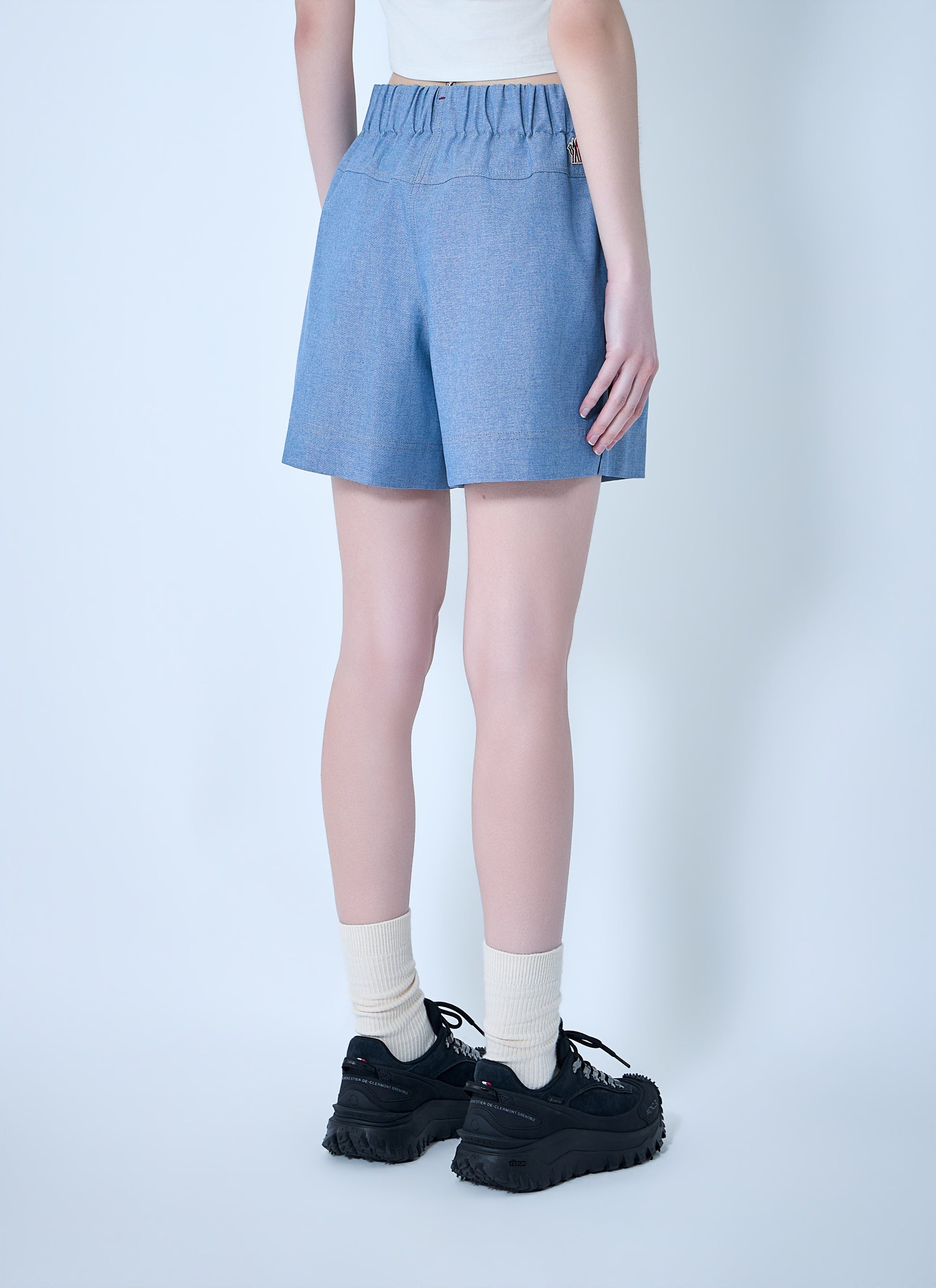 Moncler Grenoble Women High-Waisted Pleated Shorts MONCLER GRENOBLE