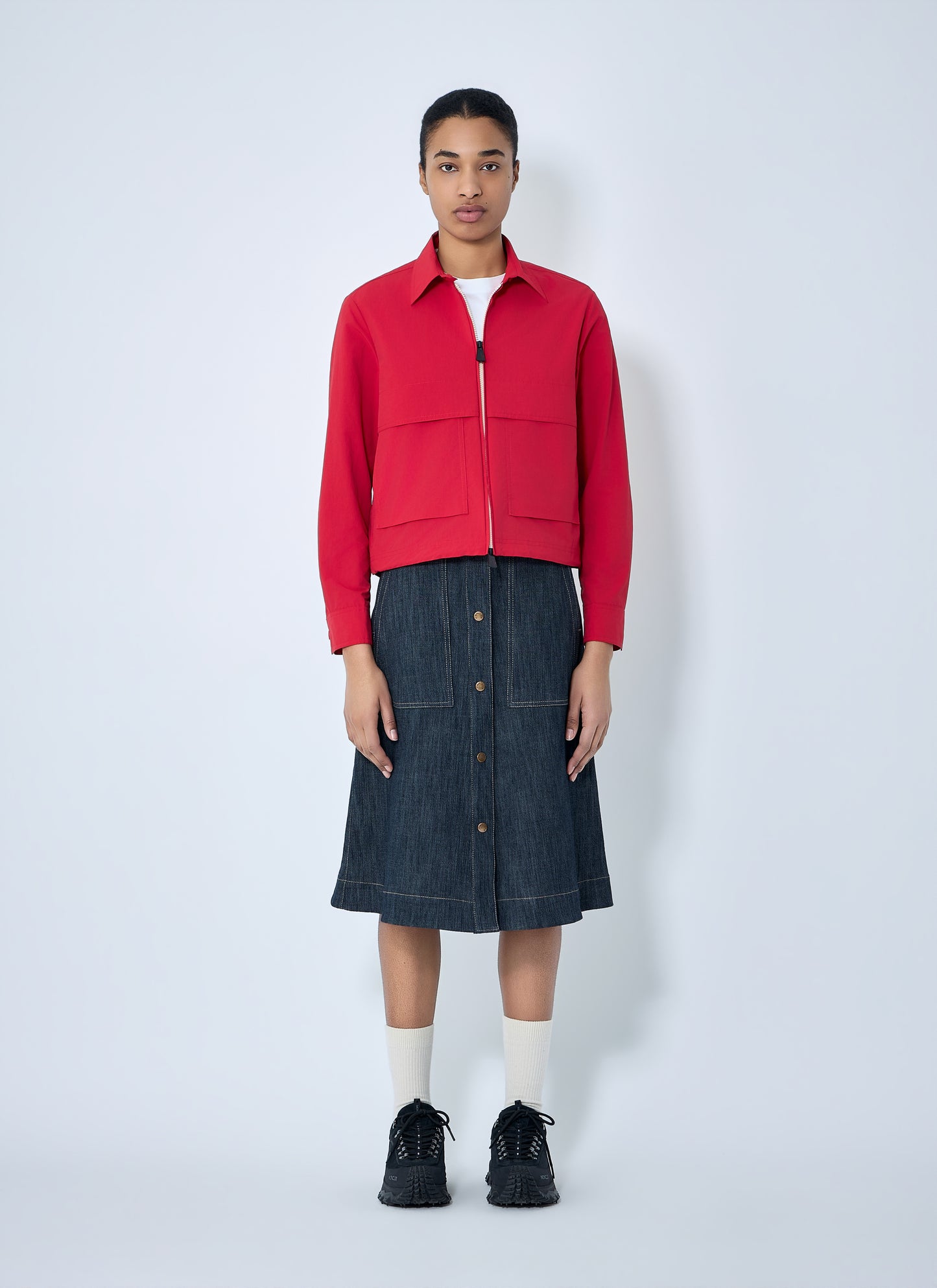 Moncler Grenoble Women Zip-Up Cotton Jacket MONCLER GRENOBLE