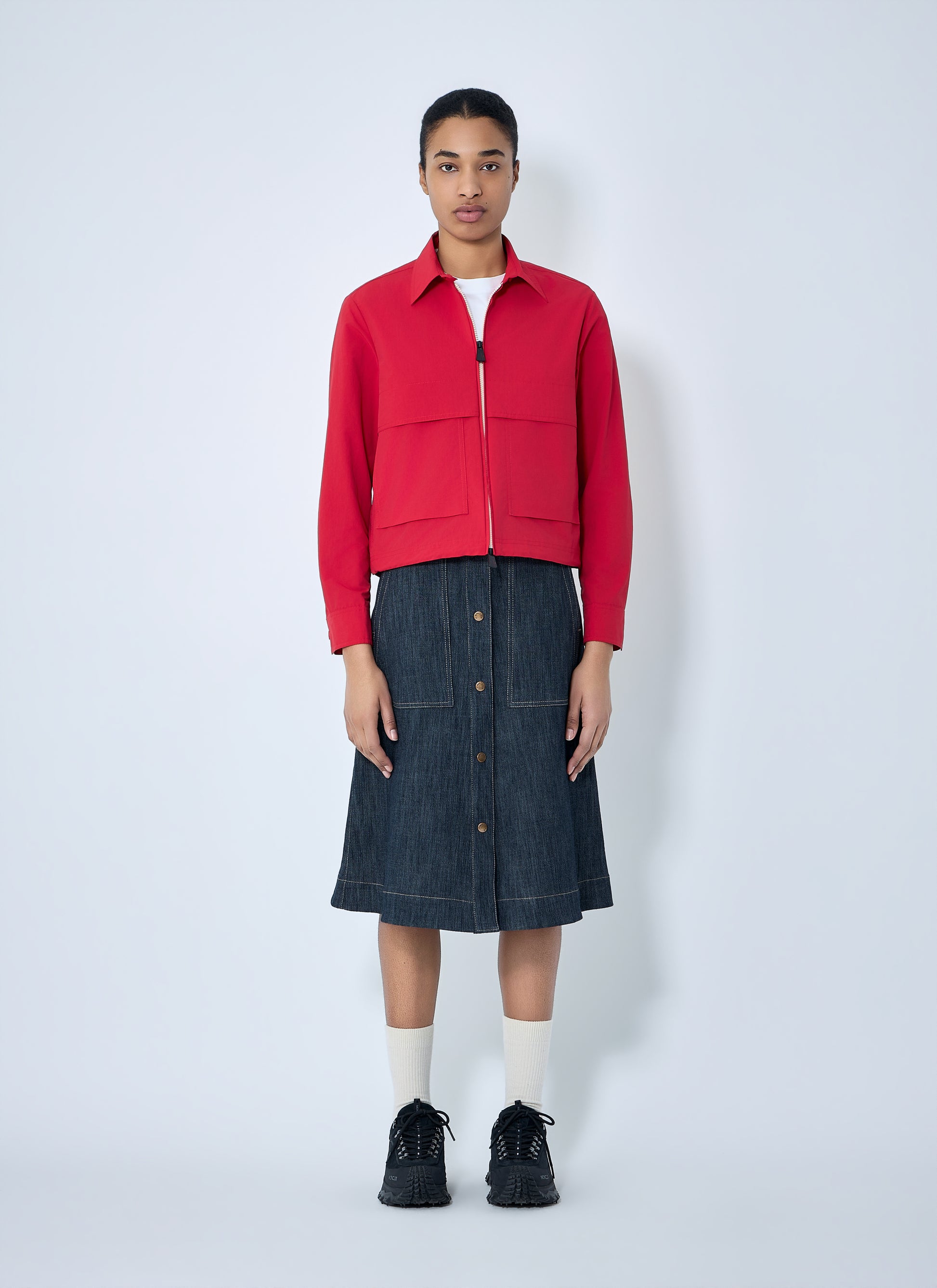 Moncler Grenoble Women Zip-Up Cotton Jacket MONCLER GRENOBLE