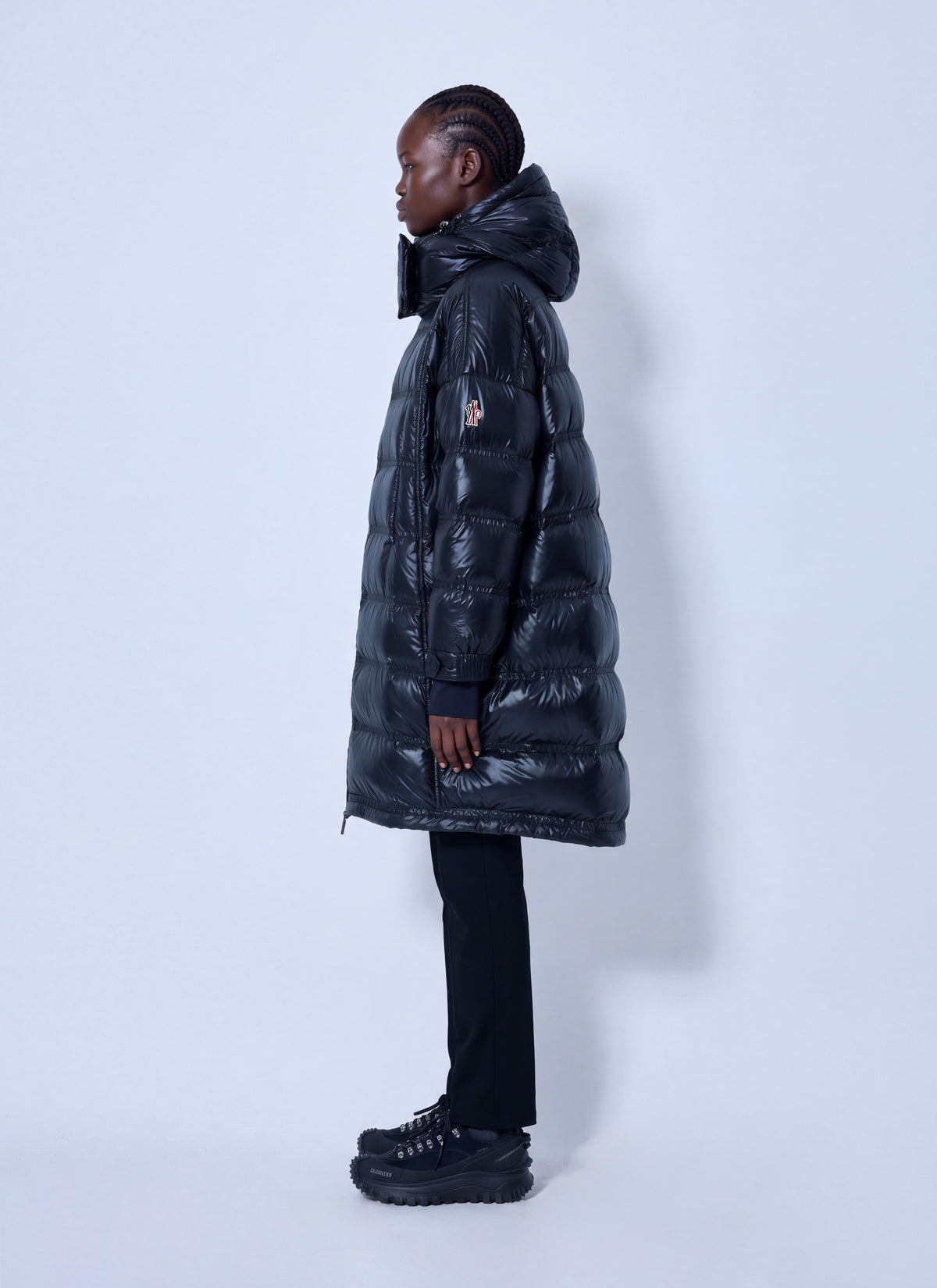 Moncler Grenoble Women Rochelairs Hooded Long Down Jacket MONCLER GRENOBLE