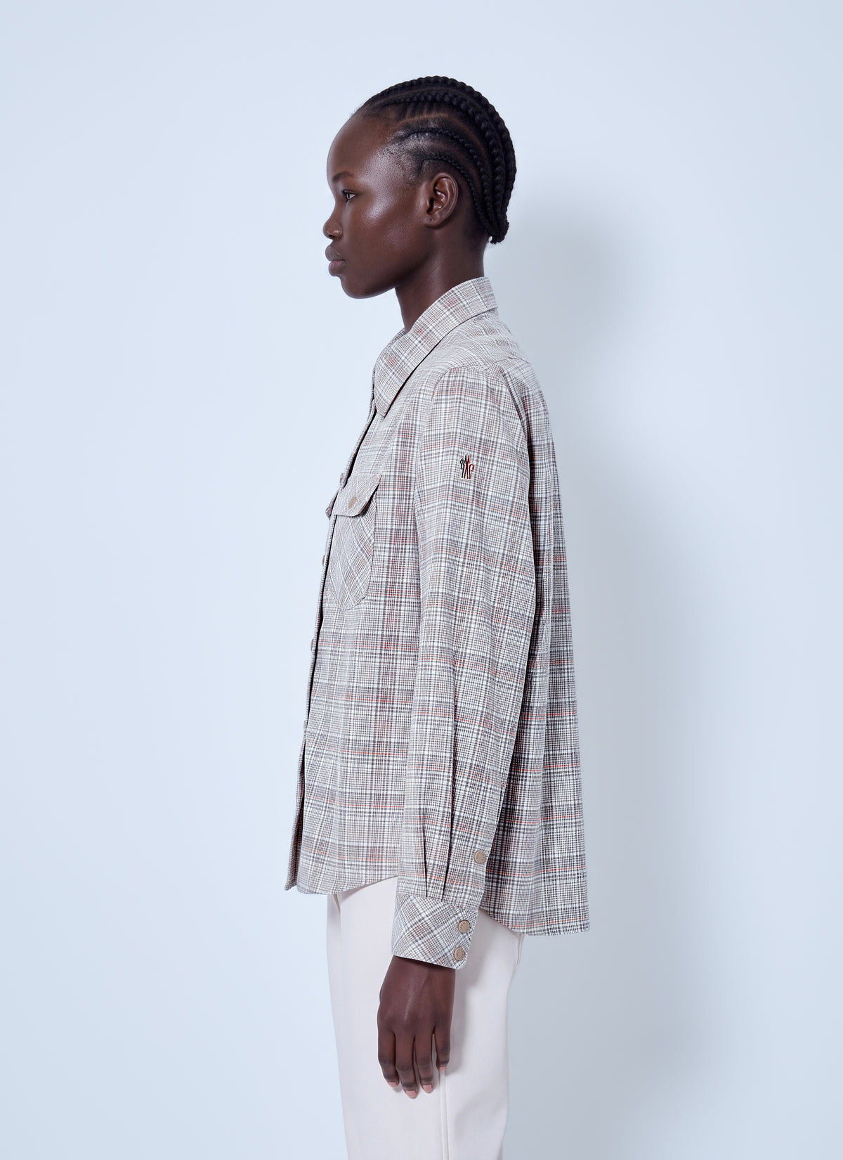Moncler Grenoble Women Checked Button-Up Shirt MONCLER GRENOBLE