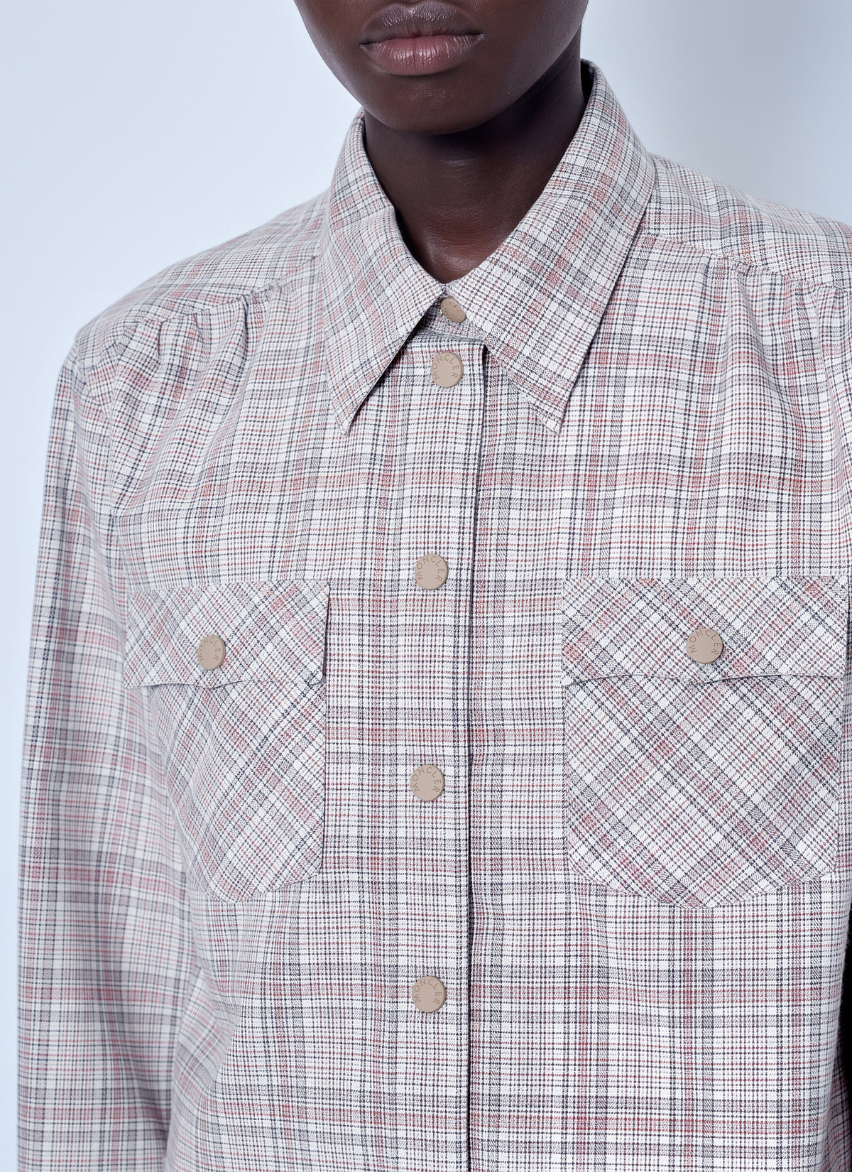 Moncler Grenoble Women Checked Button-Up Shirt MONCLER GRENOBLE