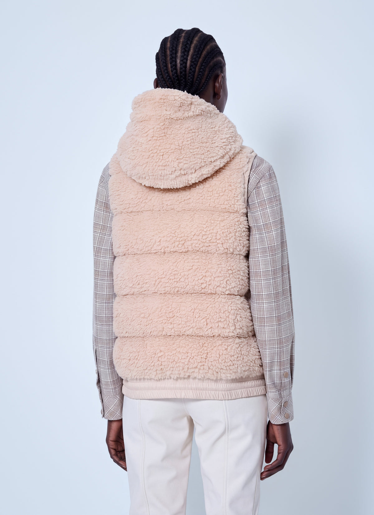 Moncler Grenoble Women Teddy Hooded Insulated Gilet MONCLER GRENOBLE