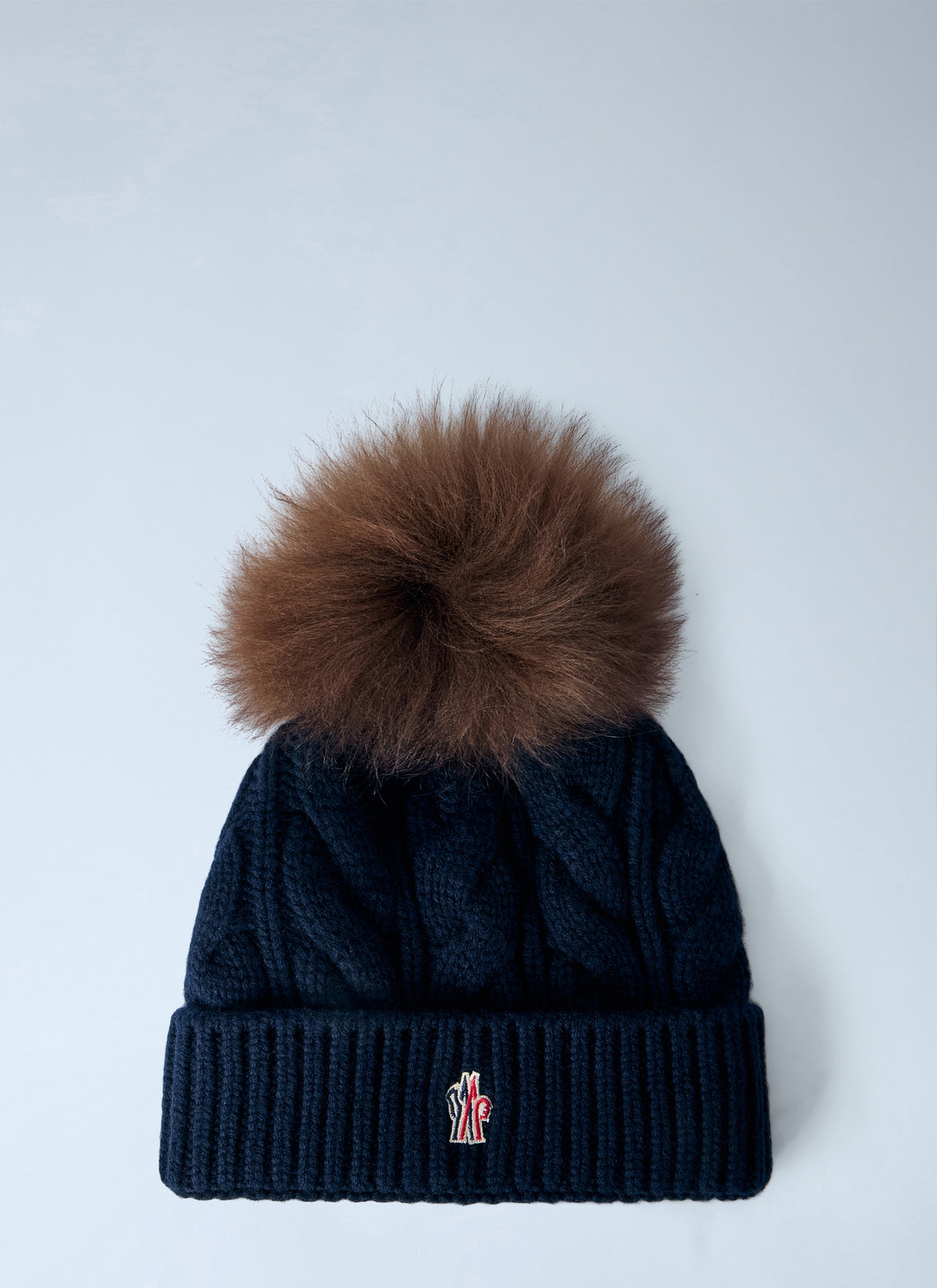 Moncler Grenoble Women Cable Knit Pom-Pom Beanie MONCLER GRENOBLE