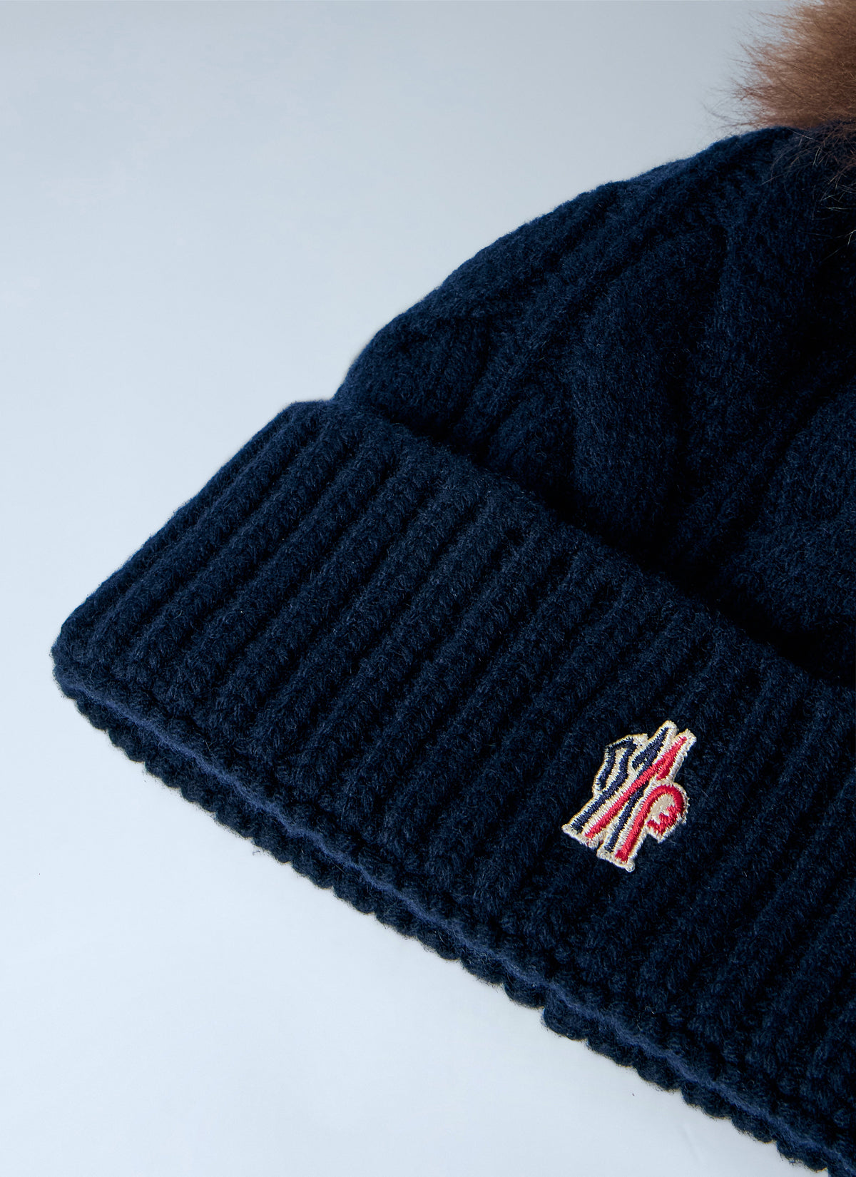 Moncler Grenoble Women Cable Knit Pom-Pom Beanie MONCLER GRENOBLE