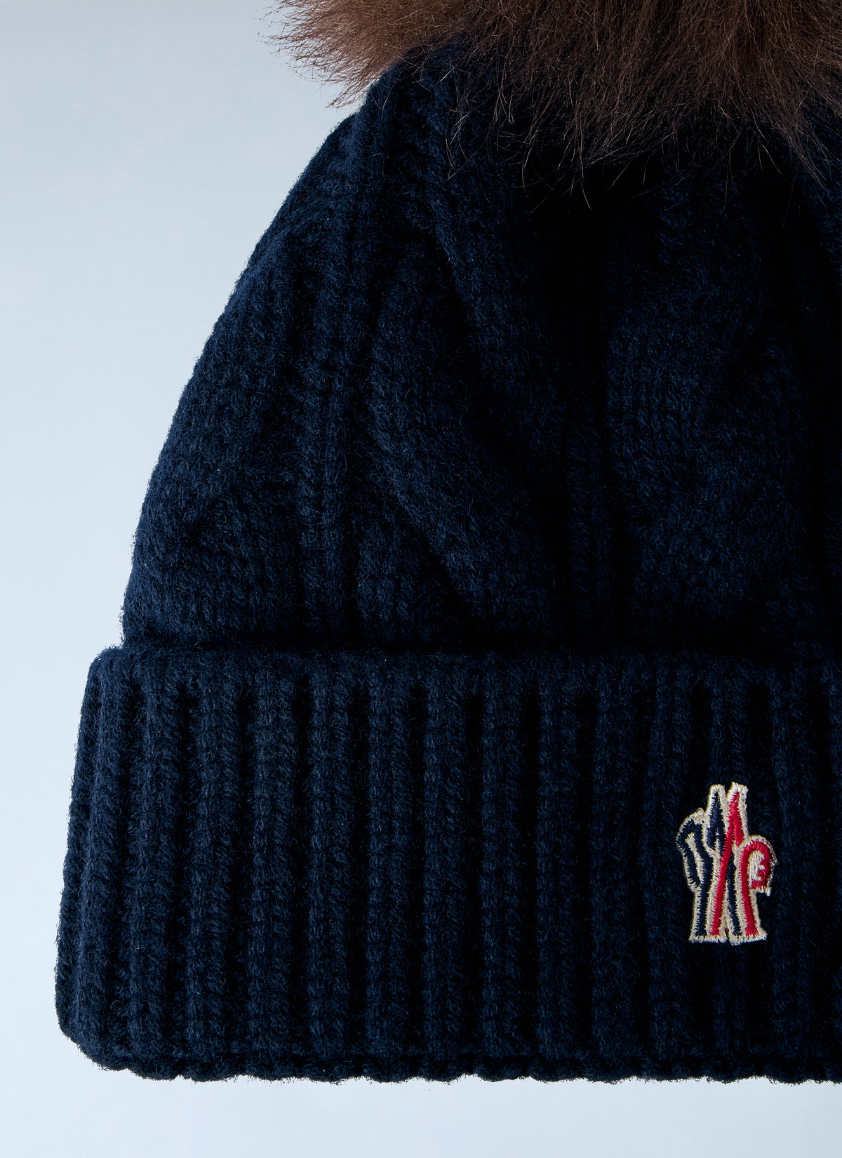 Moncler Grenoble Women Cable Knit Pom-Pom Beanie MONCLER GRENOBLE