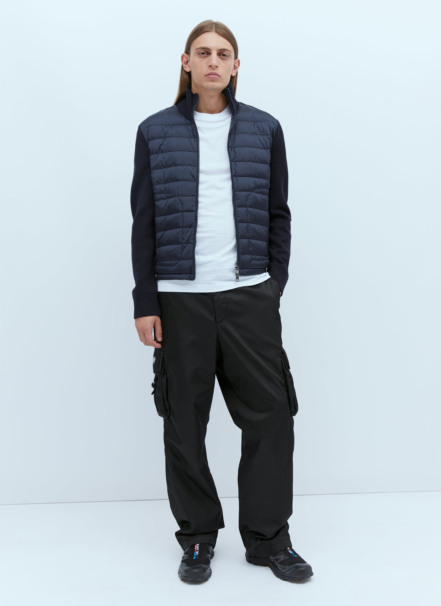 Moncler Men Logo Patch Zip-Up Cardigan MONCLER