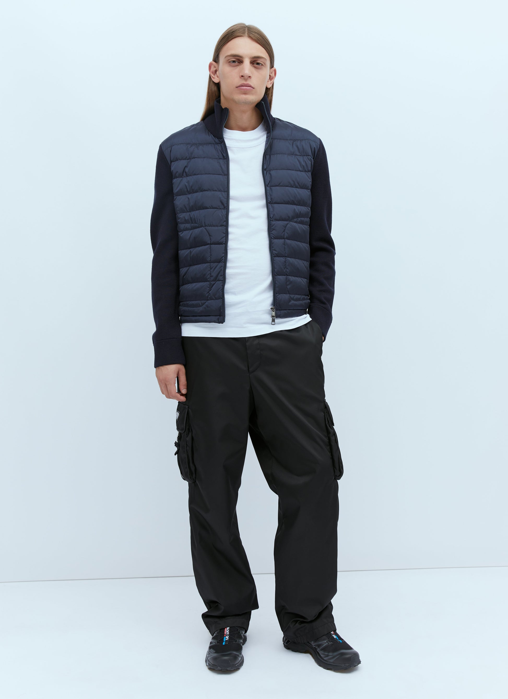 Moncler Men Logo Patch Zip-Up Cardigan MONCLER