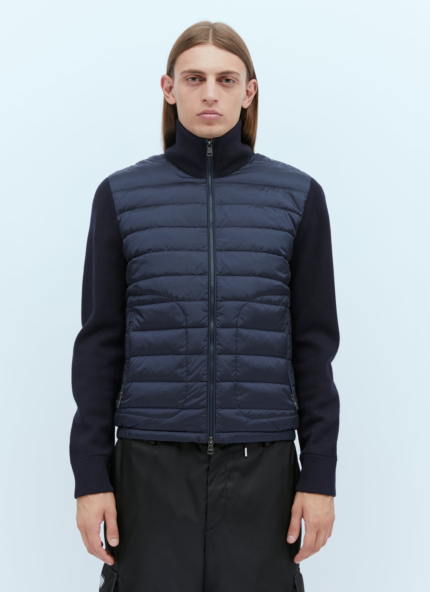 Moncler Men Logo Patch Zip-Up Cardigan MONCLER
