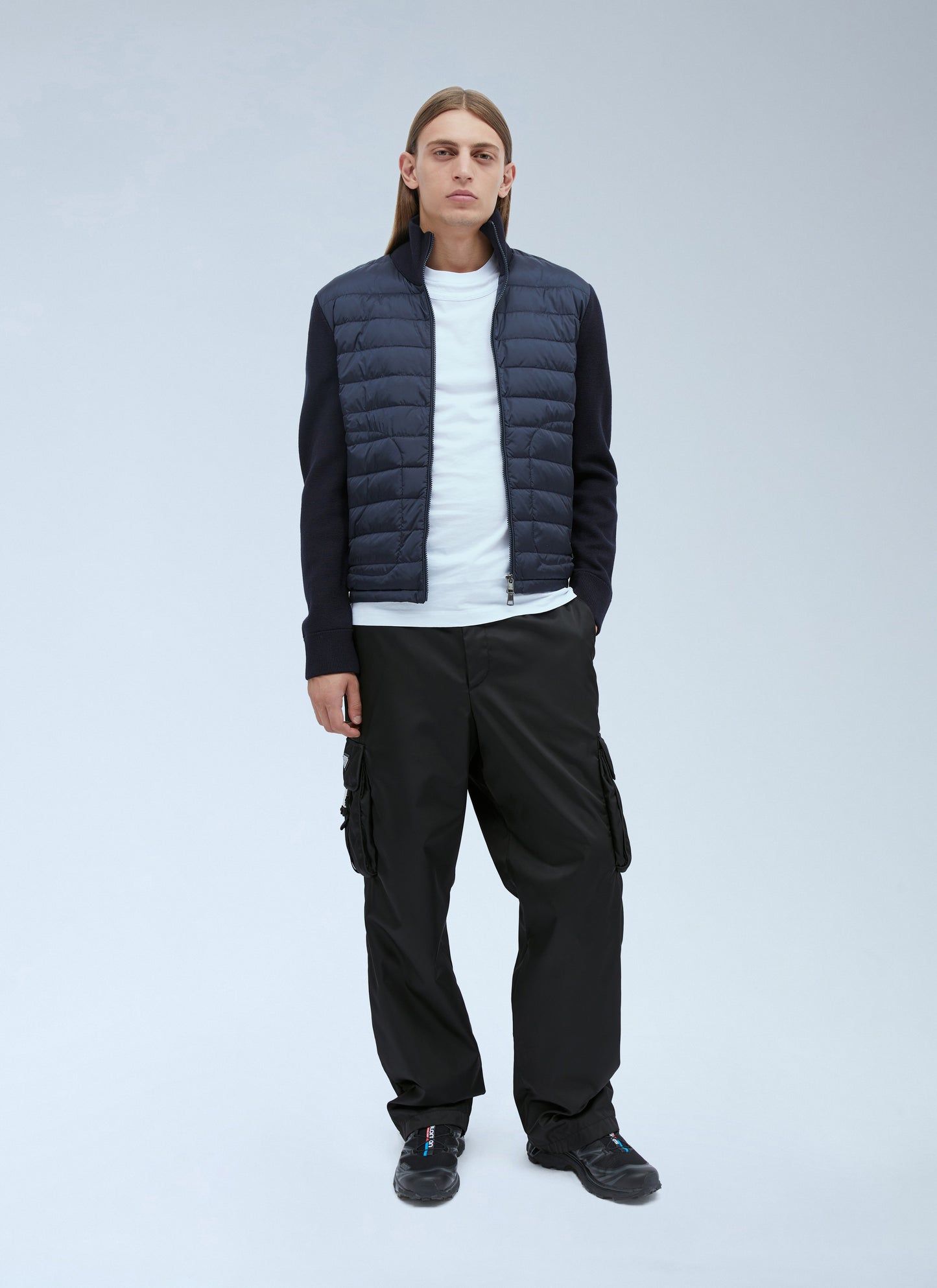 Moncler Men Logo Patch Zip-Up Cardigan MONCLER