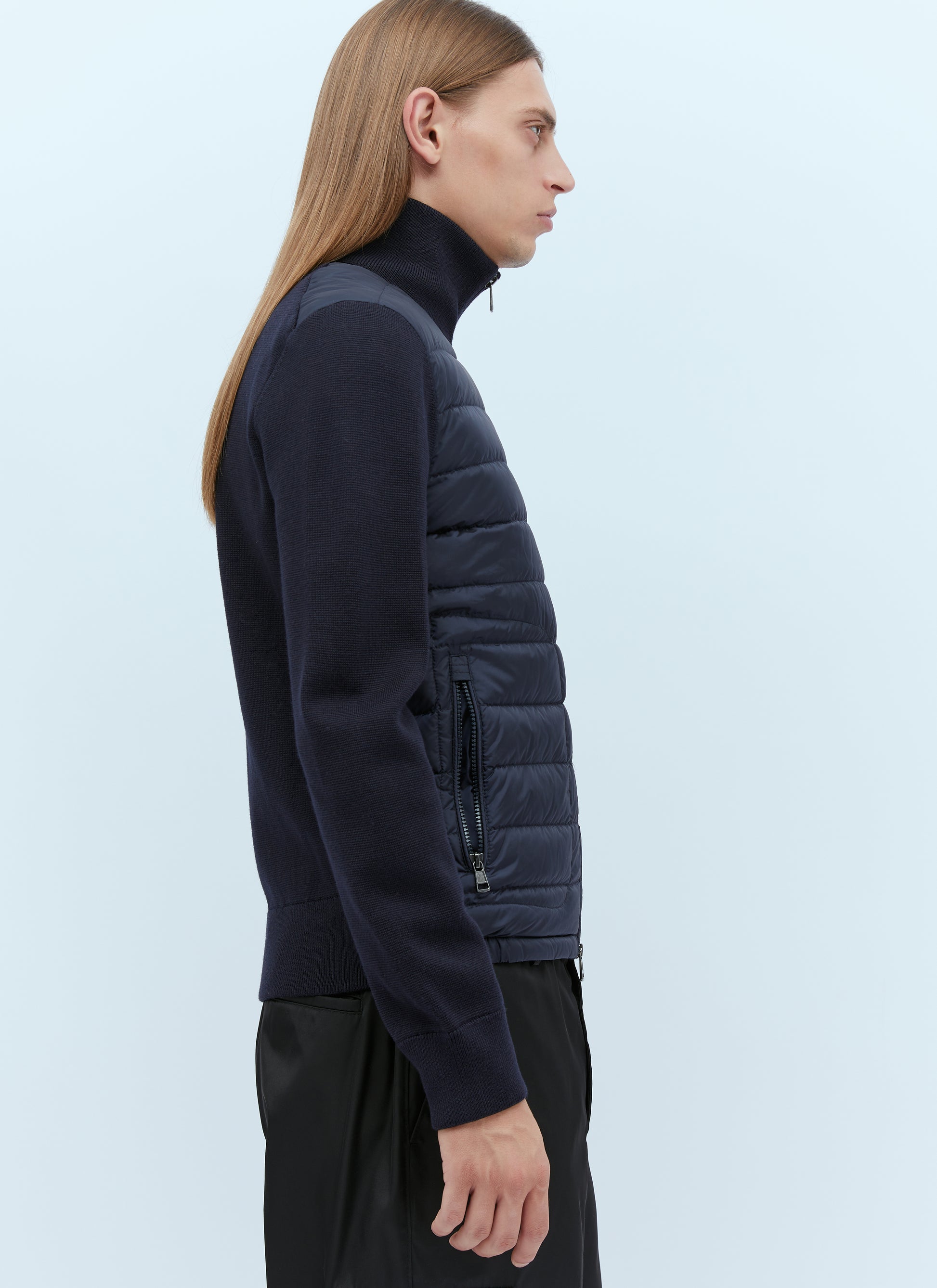 Moncler Men Logo Patch Zip-Up Cardigan MONCLER