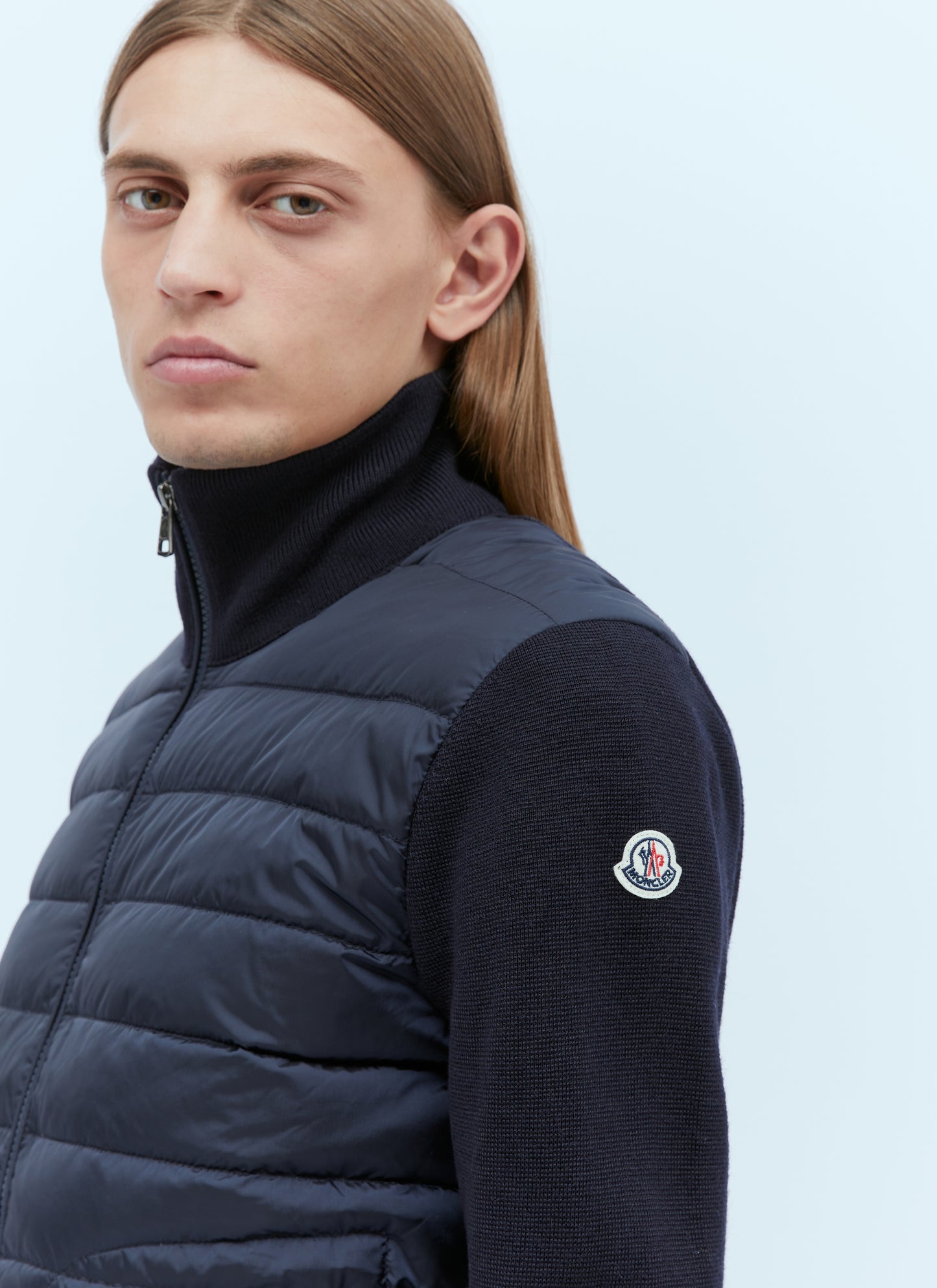 Moncler Men Logo Patch Zip-Up Cardigan MONCLER
