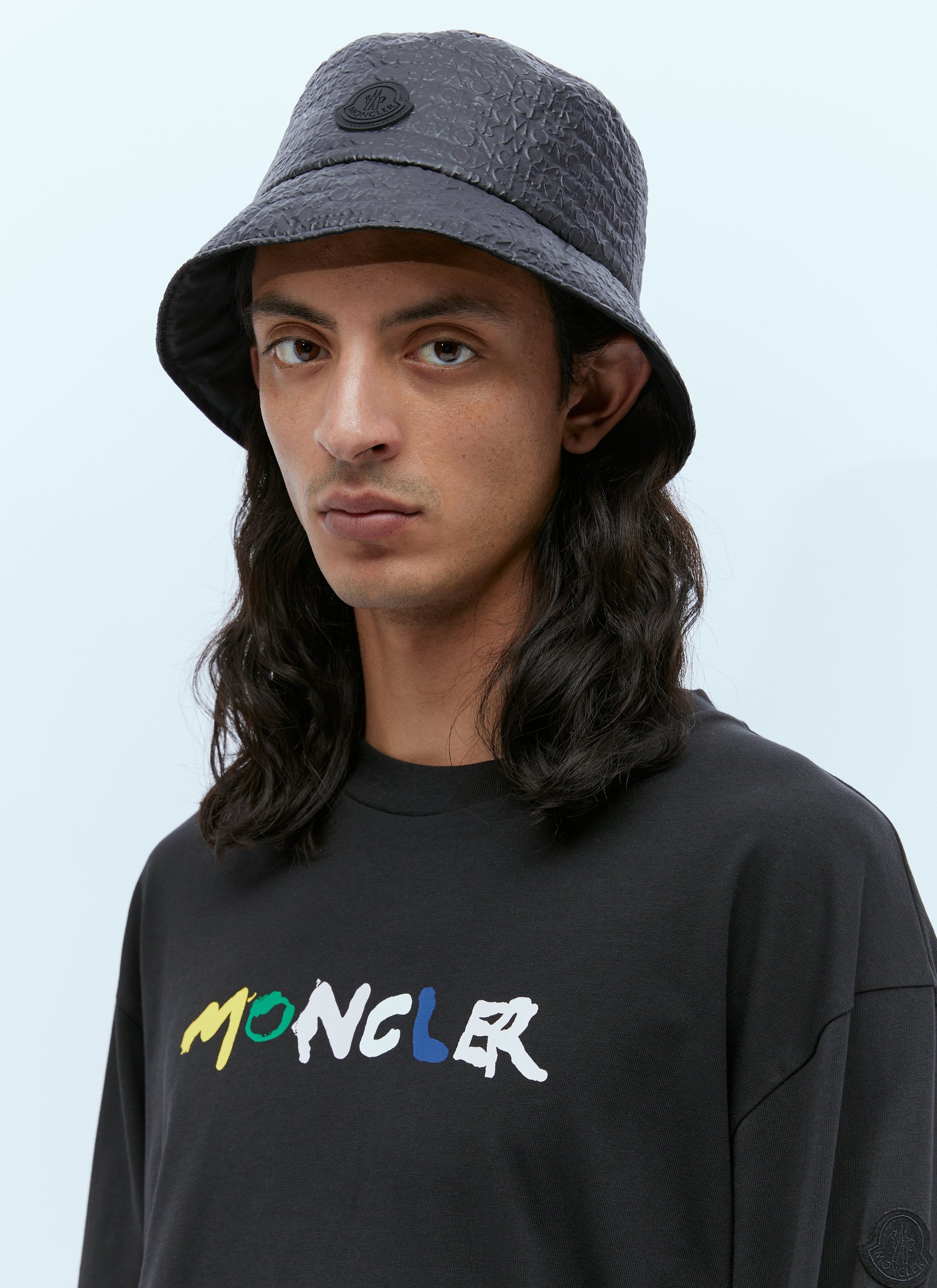 Moncler Men Logo Patch Bucket Hat MONCLER