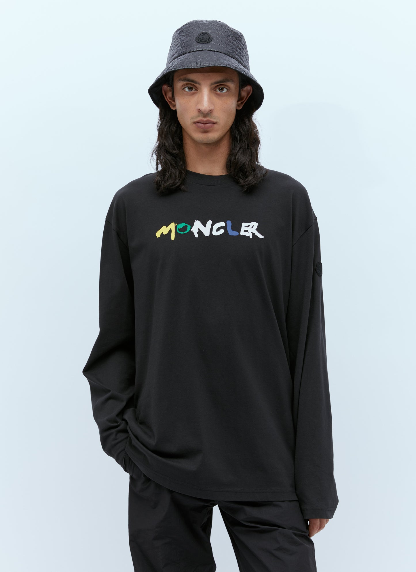 Moncler Men Logo Patch Bucket Hat MONCLER